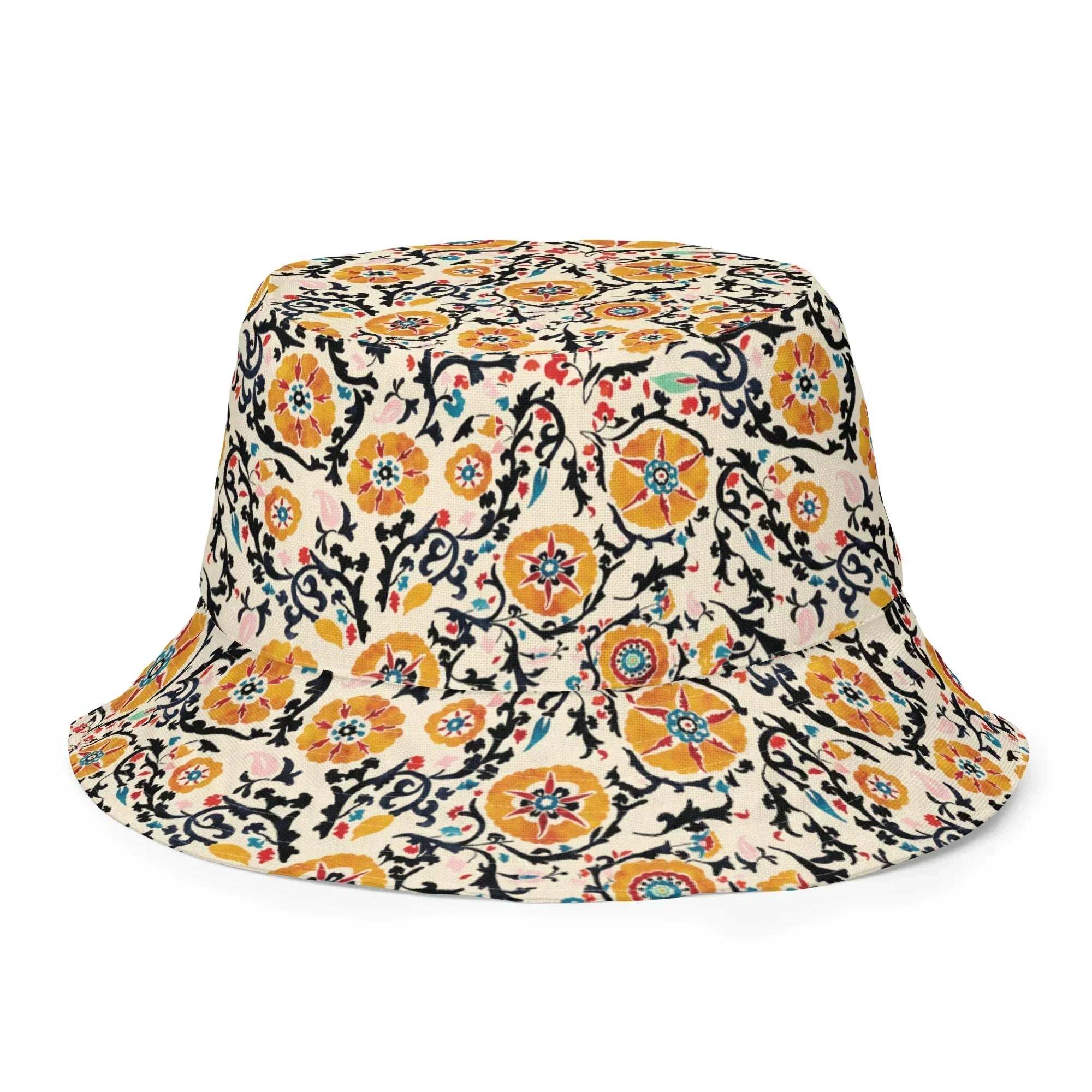 Samarkand Suzani Reversible Bucket Hat - The Global Wanderer