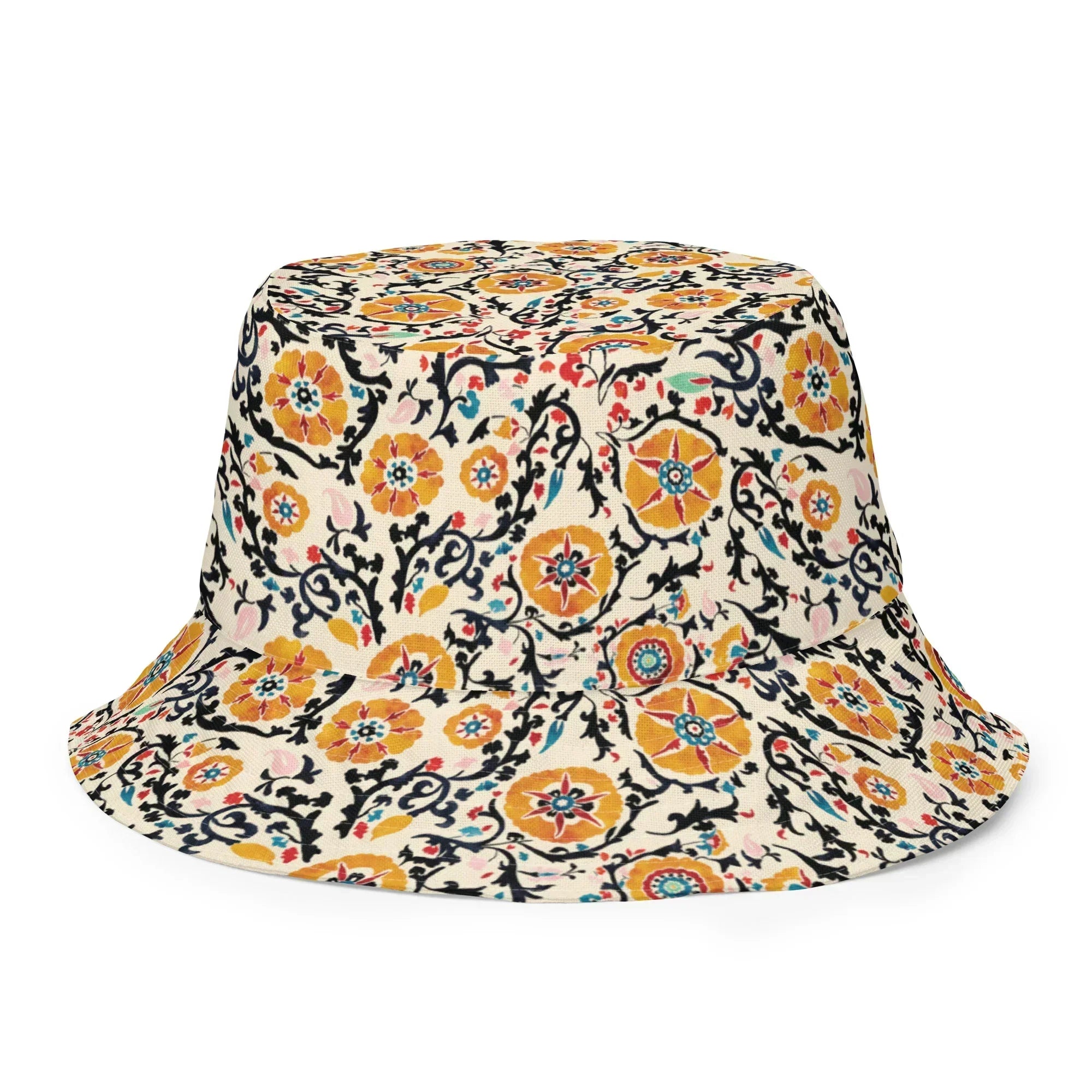 Samarkand Suzani Reversible Bucket Hat - The Global Wanderer