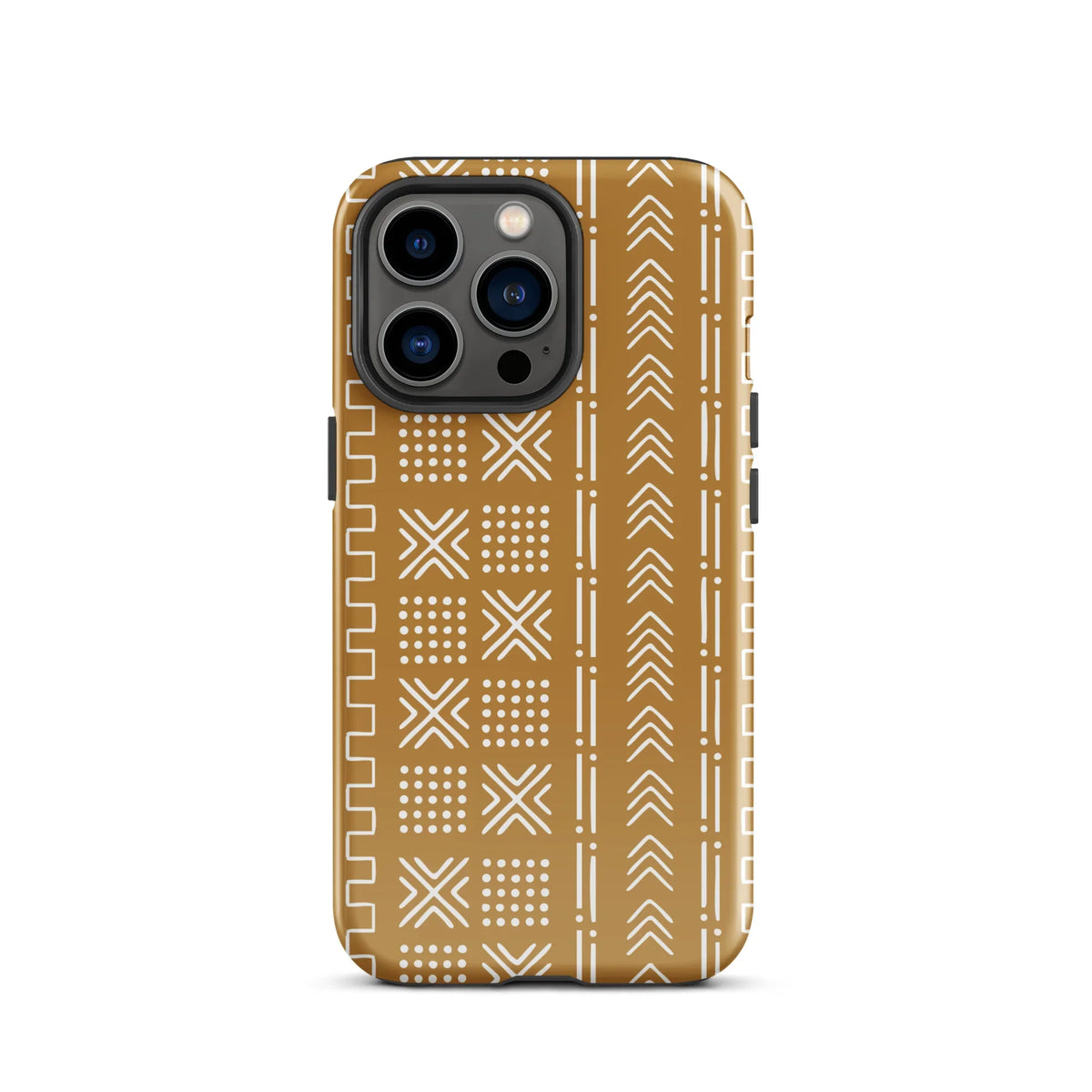 Savanna Ochre Mud Cloth iPhone Case - The Global Wanderer