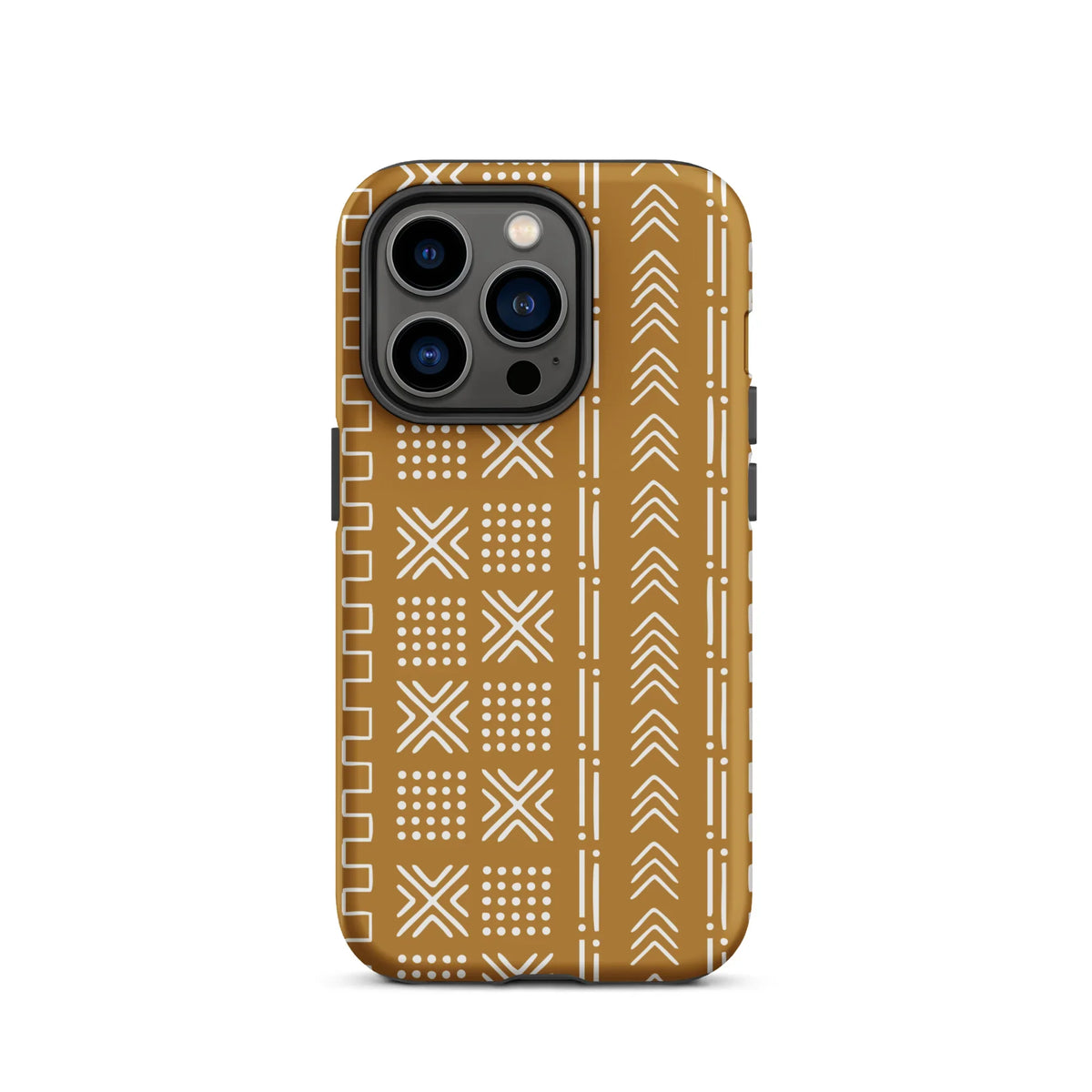 Savanna Ochre Mud Cloth iPhone Case - The Global Wanderer