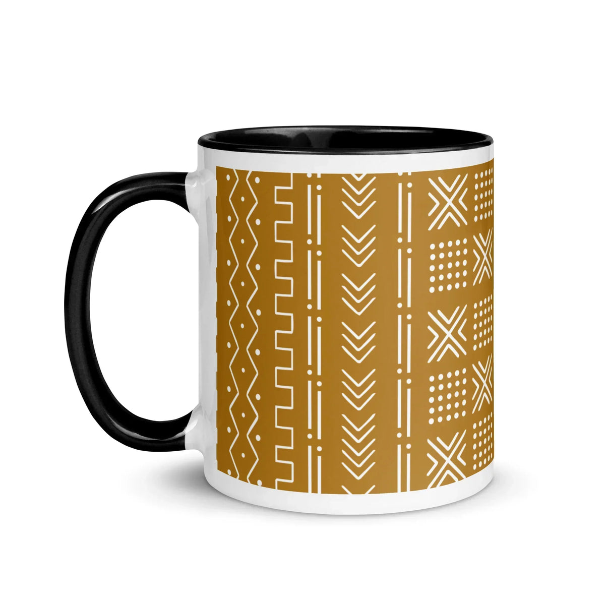 Savanna Ochre Mud Cloth Mug - The Global Wanderer