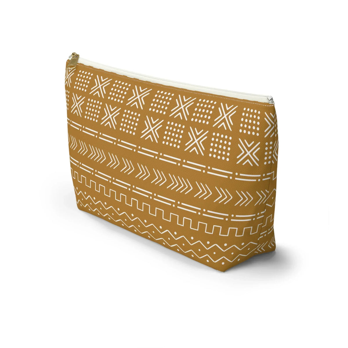 Savanna Ochre Mud Cloth Pouch - The Global Wanderer