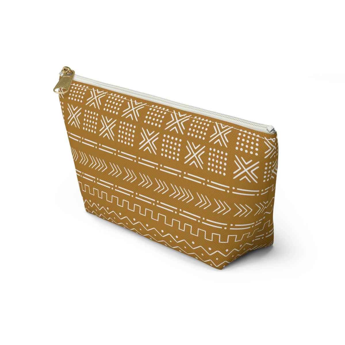 Savanna Ochre Mud Cloth Pouch - The Global Wanderer