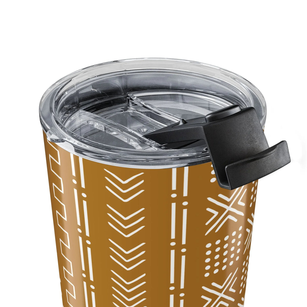 Savanna Ochre Mud Cloth Tumbler - The Global Wanderer