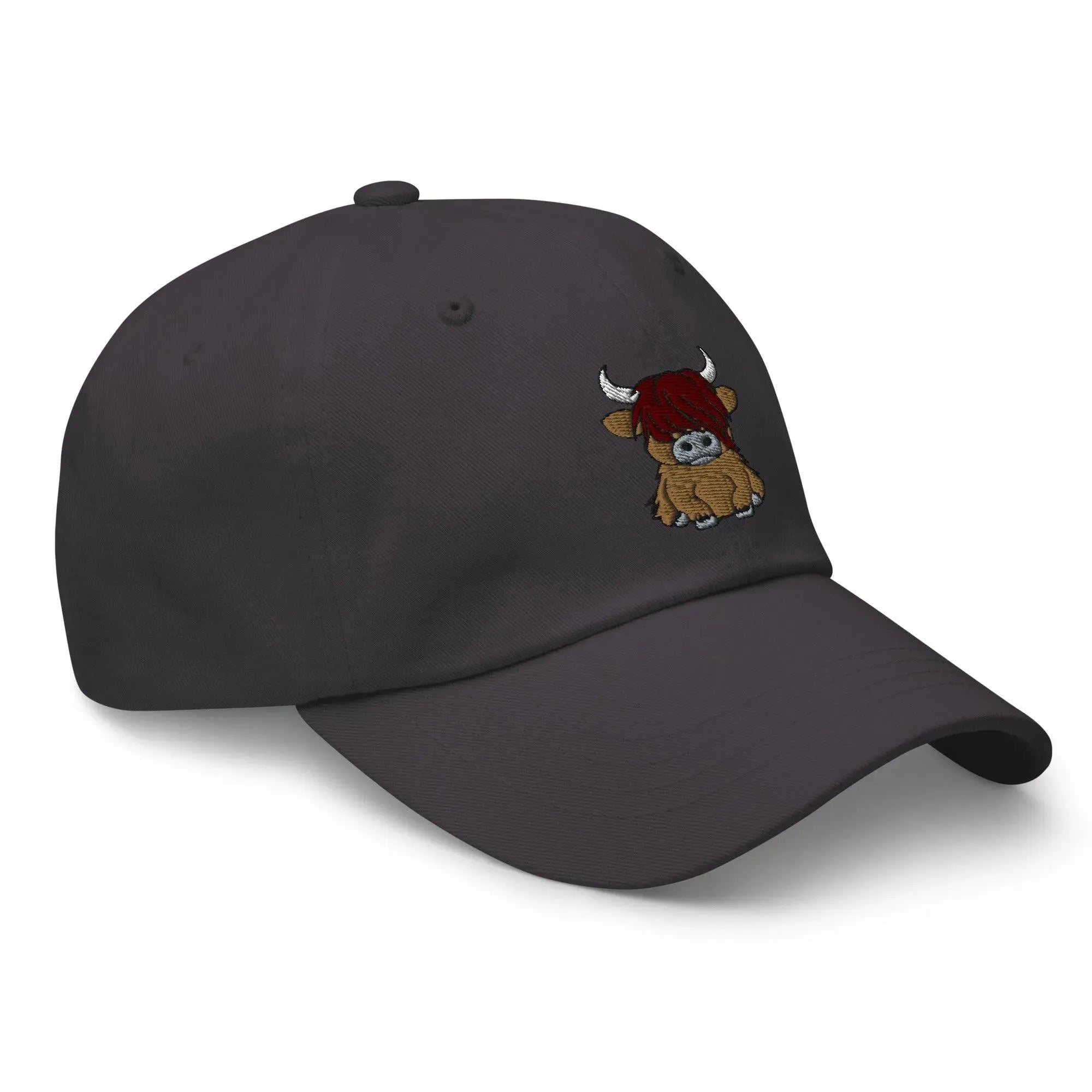 Scottish Highland Cow Embroidered Dad Hat - The Global Wanderer