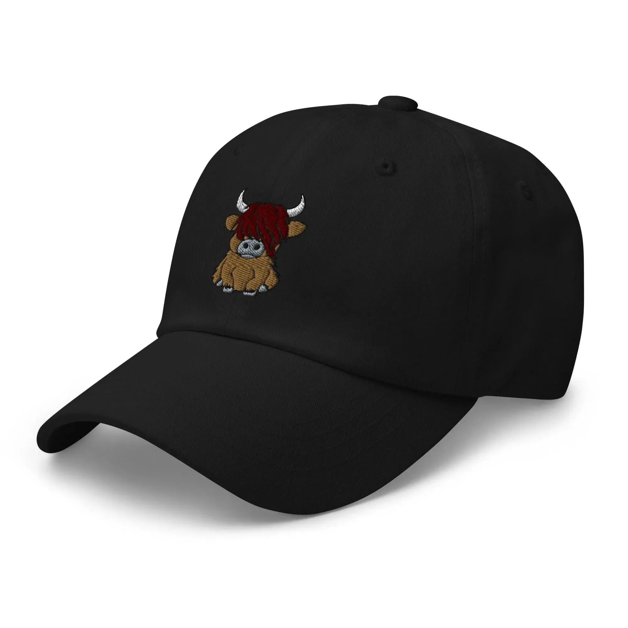 Scottish Highland Cow Embroidered Dad Hat - The Global Wanderer