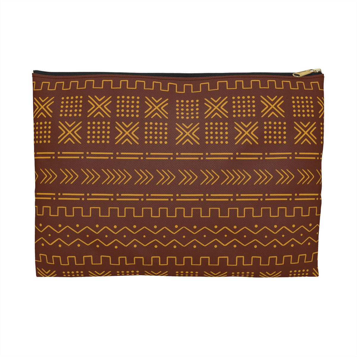 Ségou Clay Mud Cloth Flat Pouch - The Global Wanderer