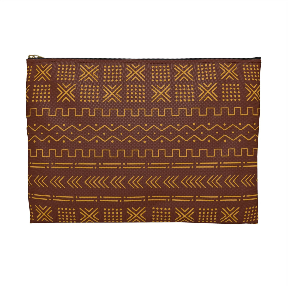Ségou Clay Mud Cloth Flat Pouch - The Global Wanderer