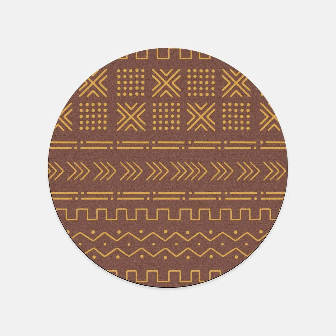 Ségou Clay Mud Cloth Mouse Pad - The Global Wanderer