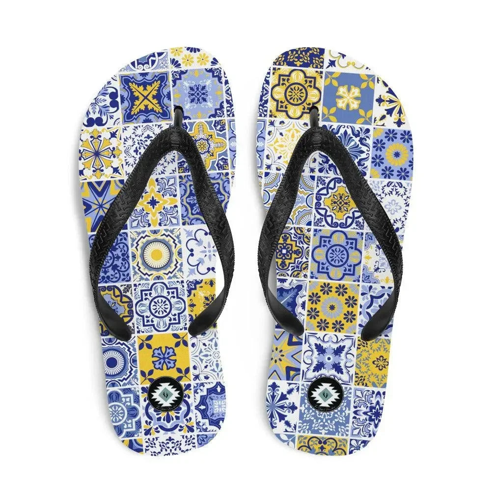 Sicilian Tile Flip Flops - The Global Wanderer