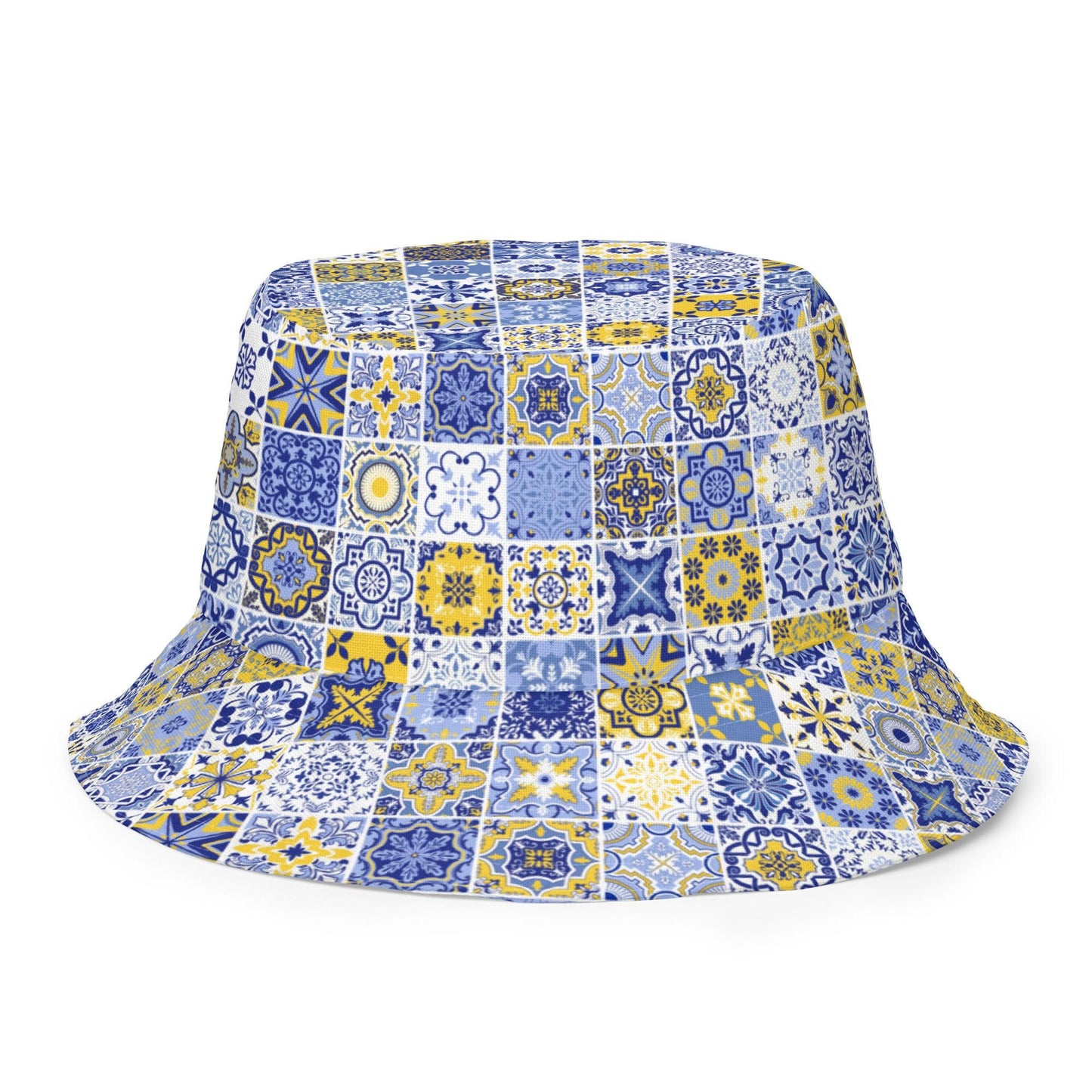 Sicilian Tile Reversible Bucket Hat - The Global Wanderer
