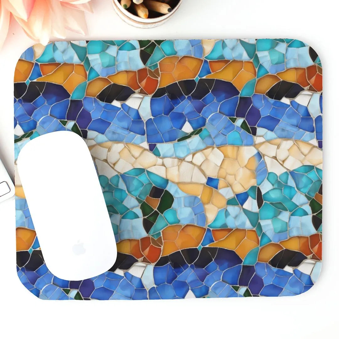 Sitges Tilewave Mosaic Mouse Pad - The Global Wanderer