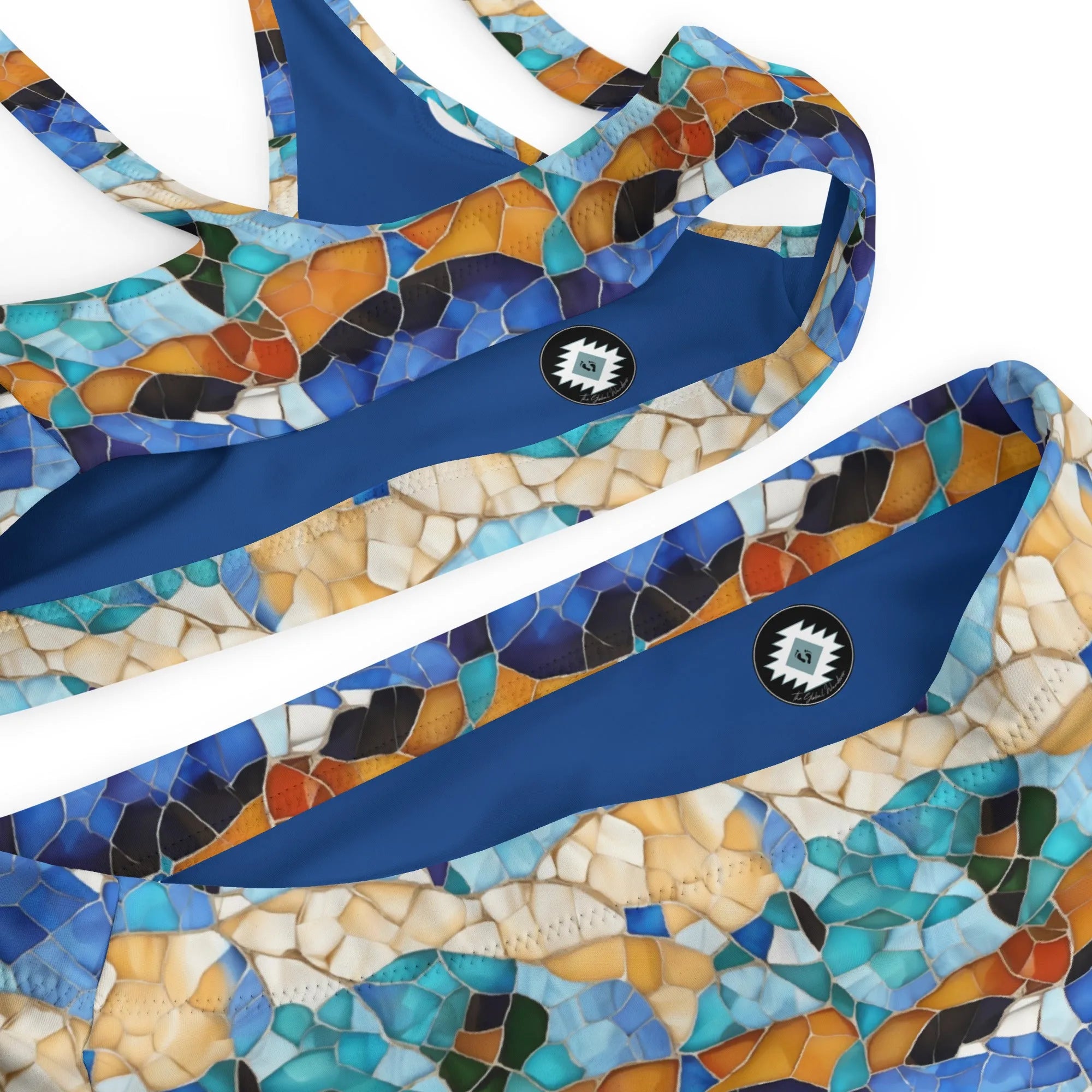 Sitges Tilewave Mosaic Recycled High-Waisted Bikini - The Global Wanderer