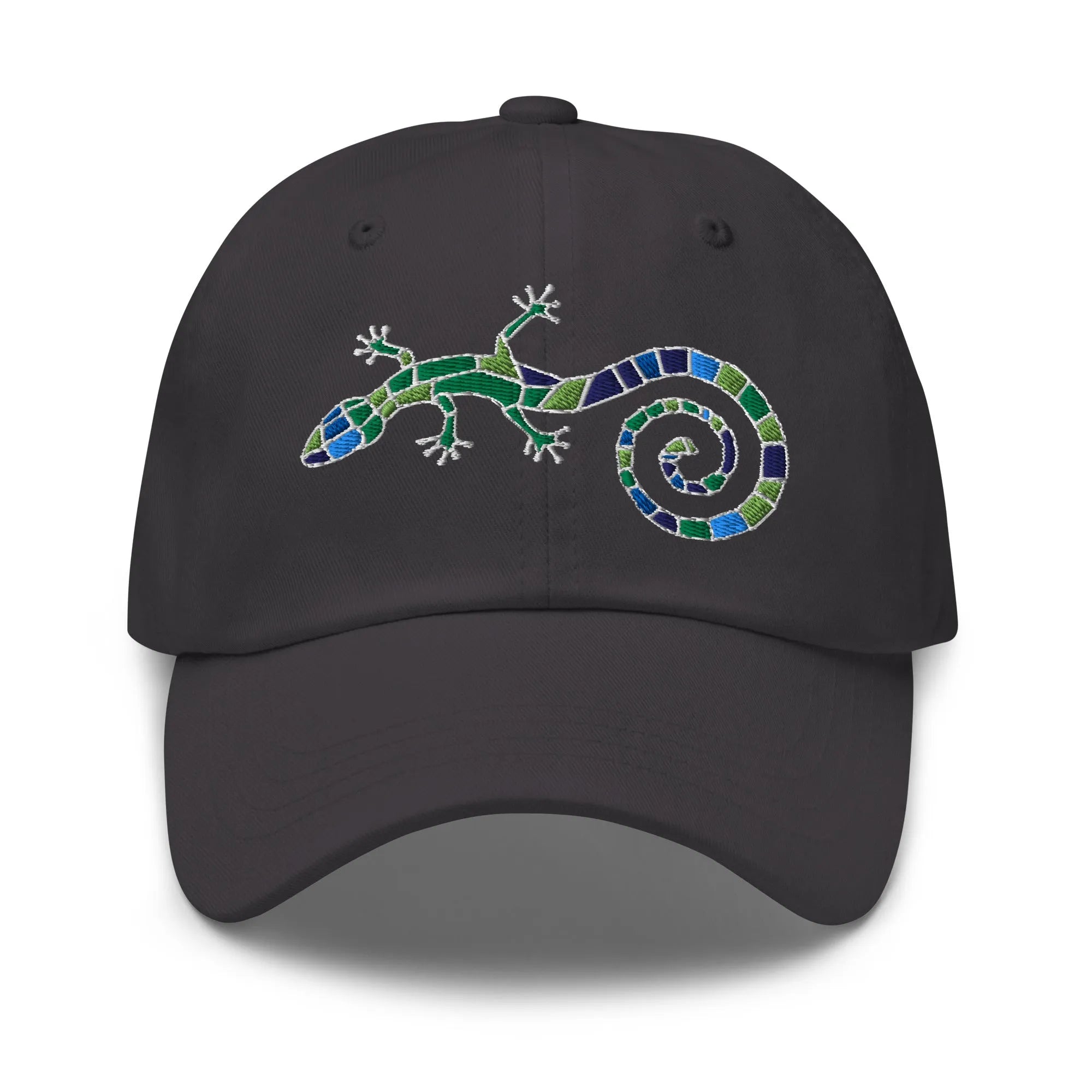 Spanish Mosaic Lizard Embroidered Dad Hat - The Global Wanderer