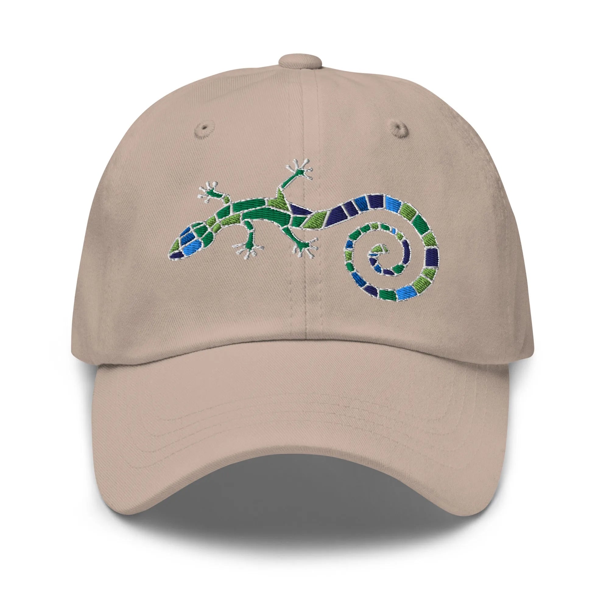 Spanish Mosaic Lizard Embroidered Dad Hat - The Global Wanderer
