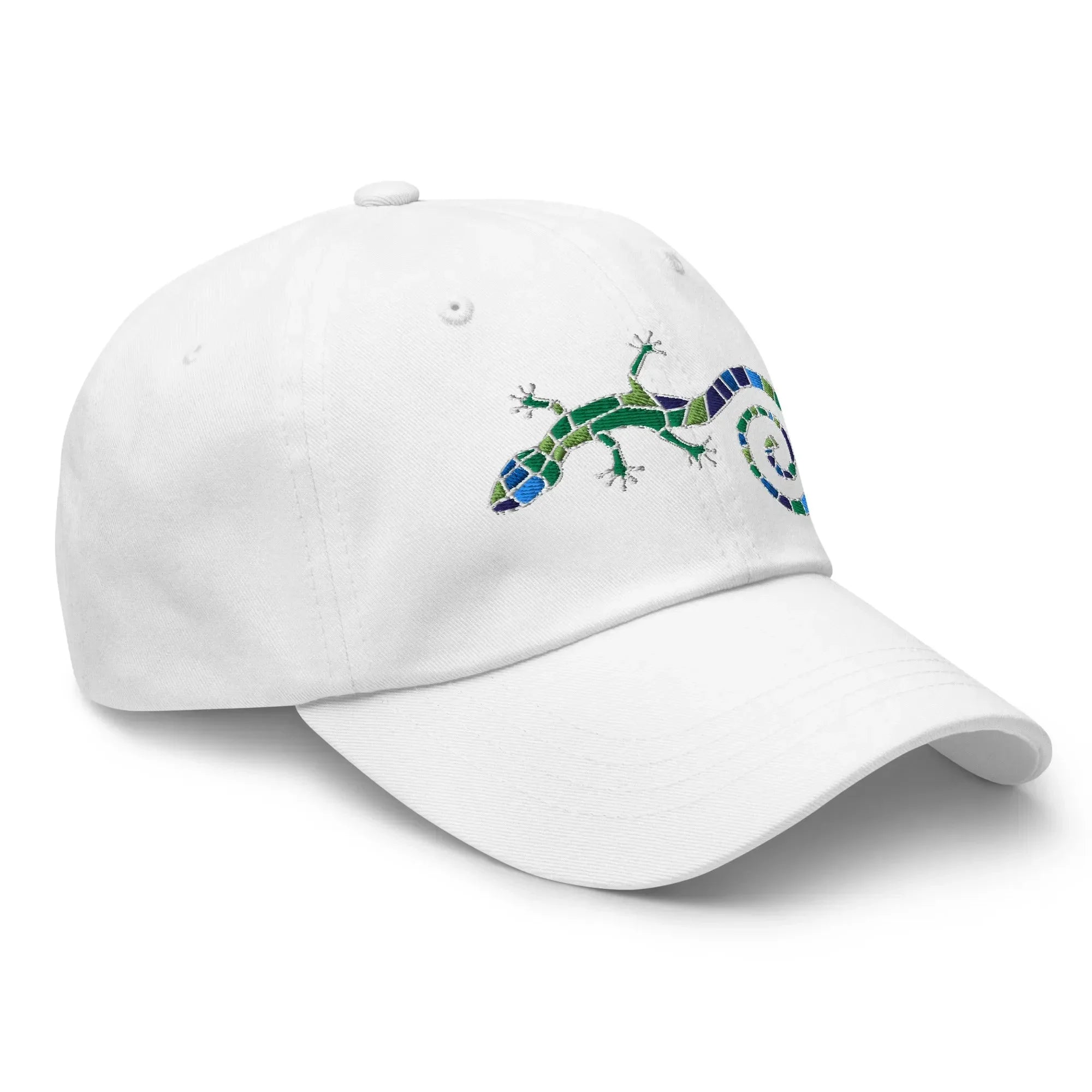 Spanish Mosaic Lizard Embroidered Dad Hat - The Global Wanderer