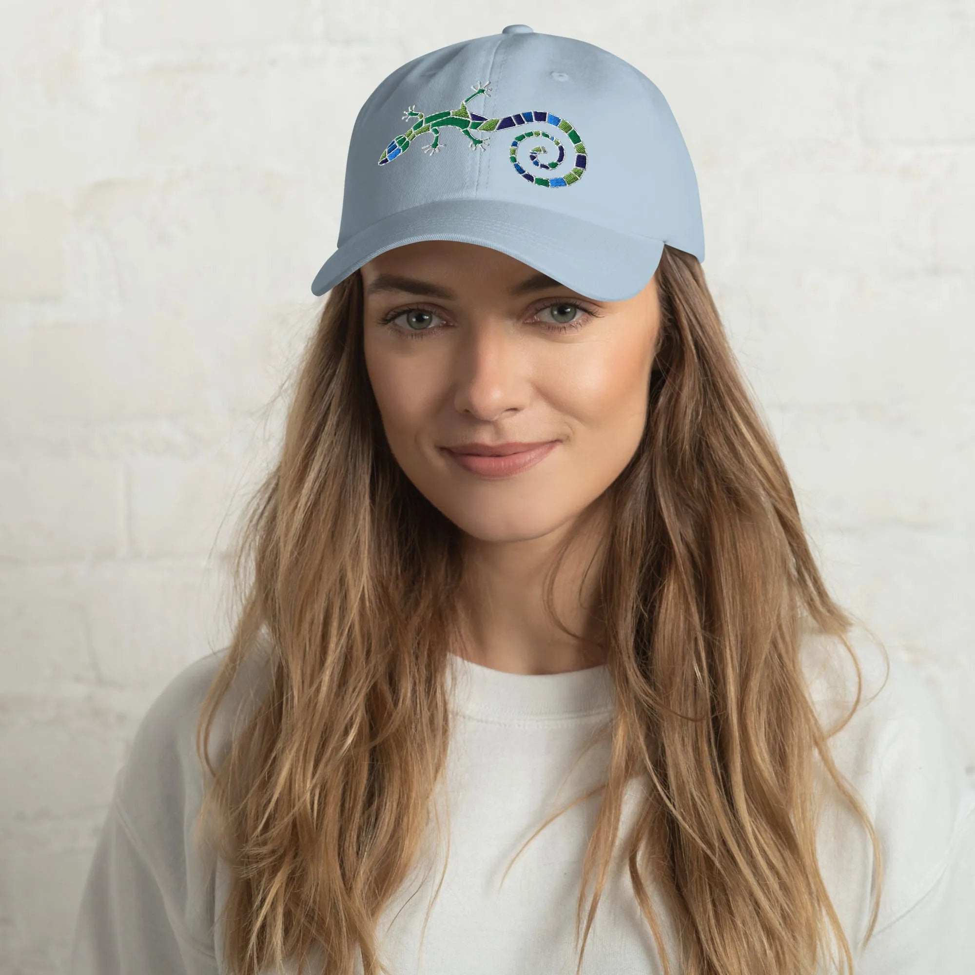 Spanish Mosaic Lizard Embroidered Dad Hat - The Global Wanderer
