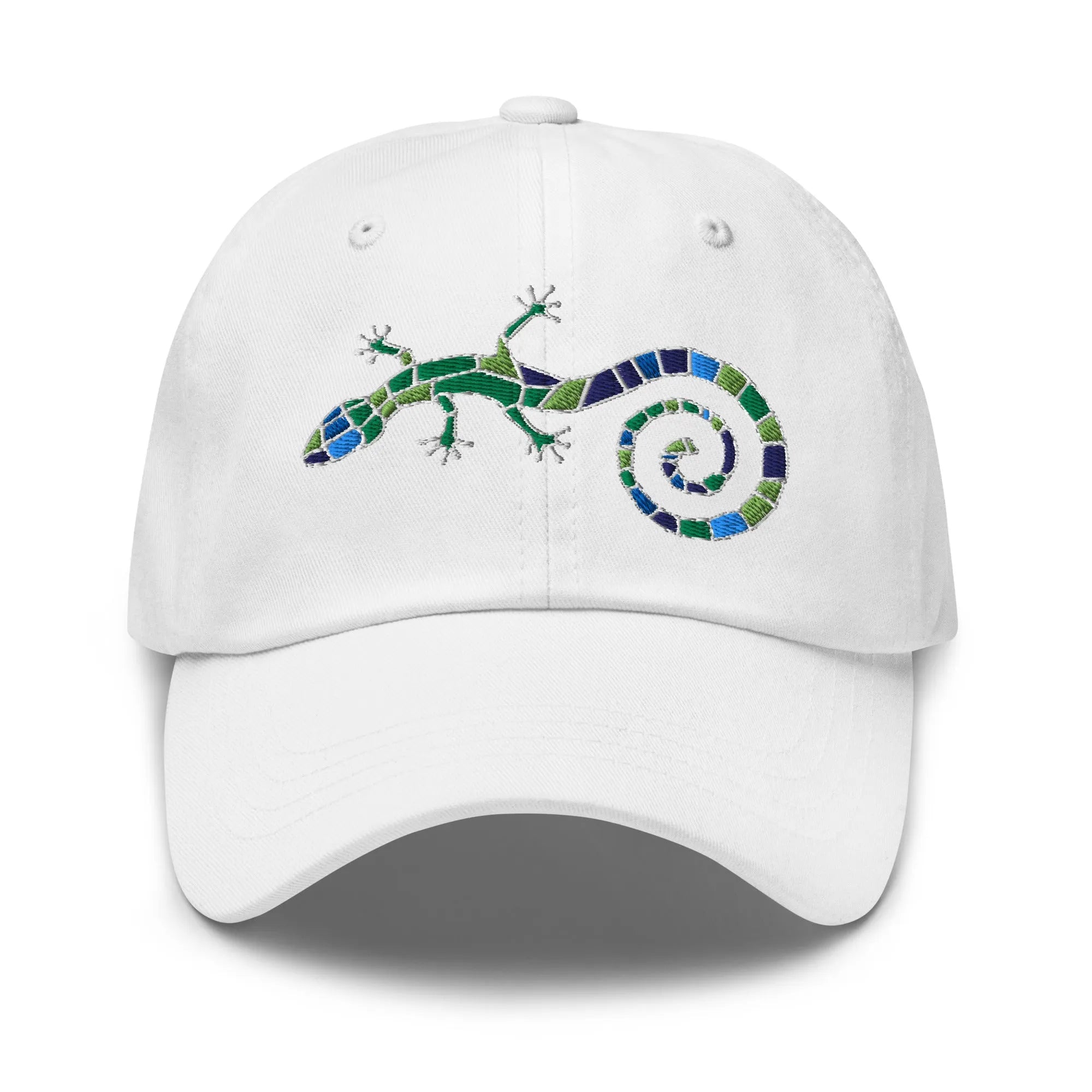Spanish Mosaic Lizard Embroidered Dad Hat - The Global Wanderer