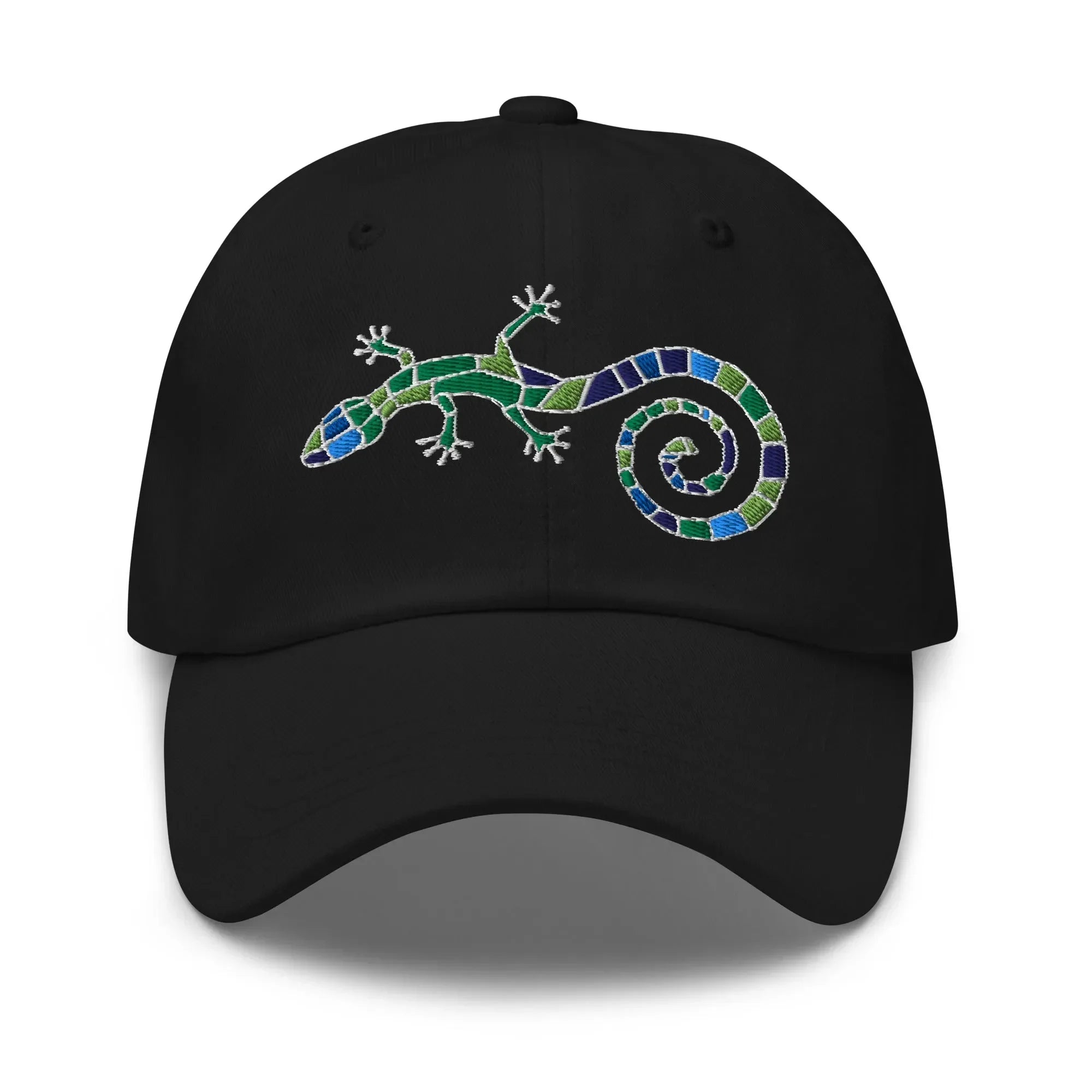 Spanish Mosaic Lizard Embroidered Dad Hat - The Global Wanderer
