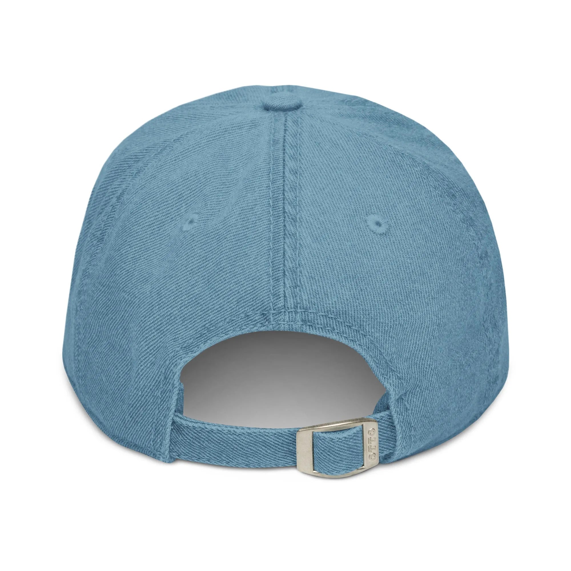 Spanish Mosaic Lizard Embroidered Denim Dad Hat - The Global Wanderer