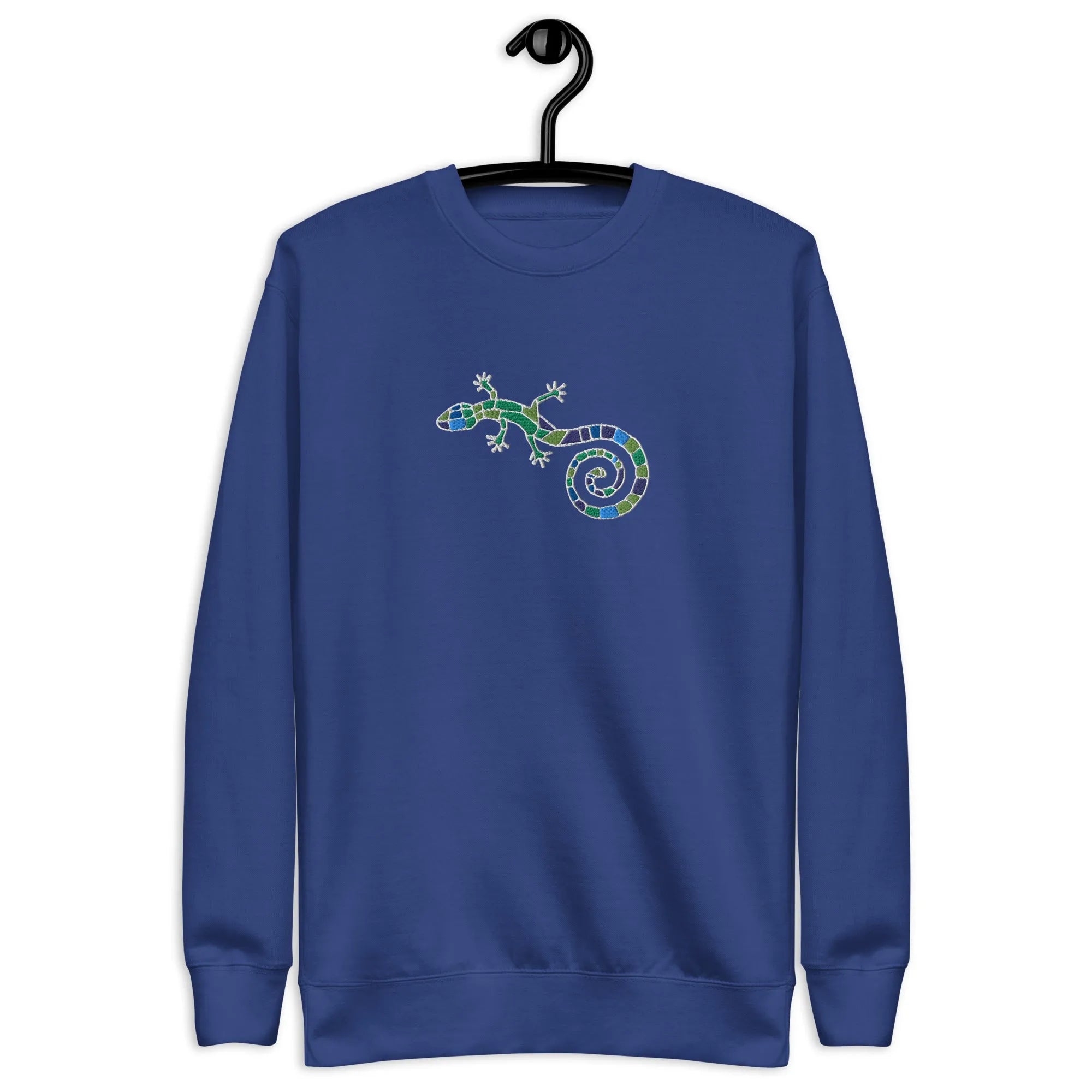 Spanish Mosaic Lizard Embroidered Sweatshirt - The Global Wanderer