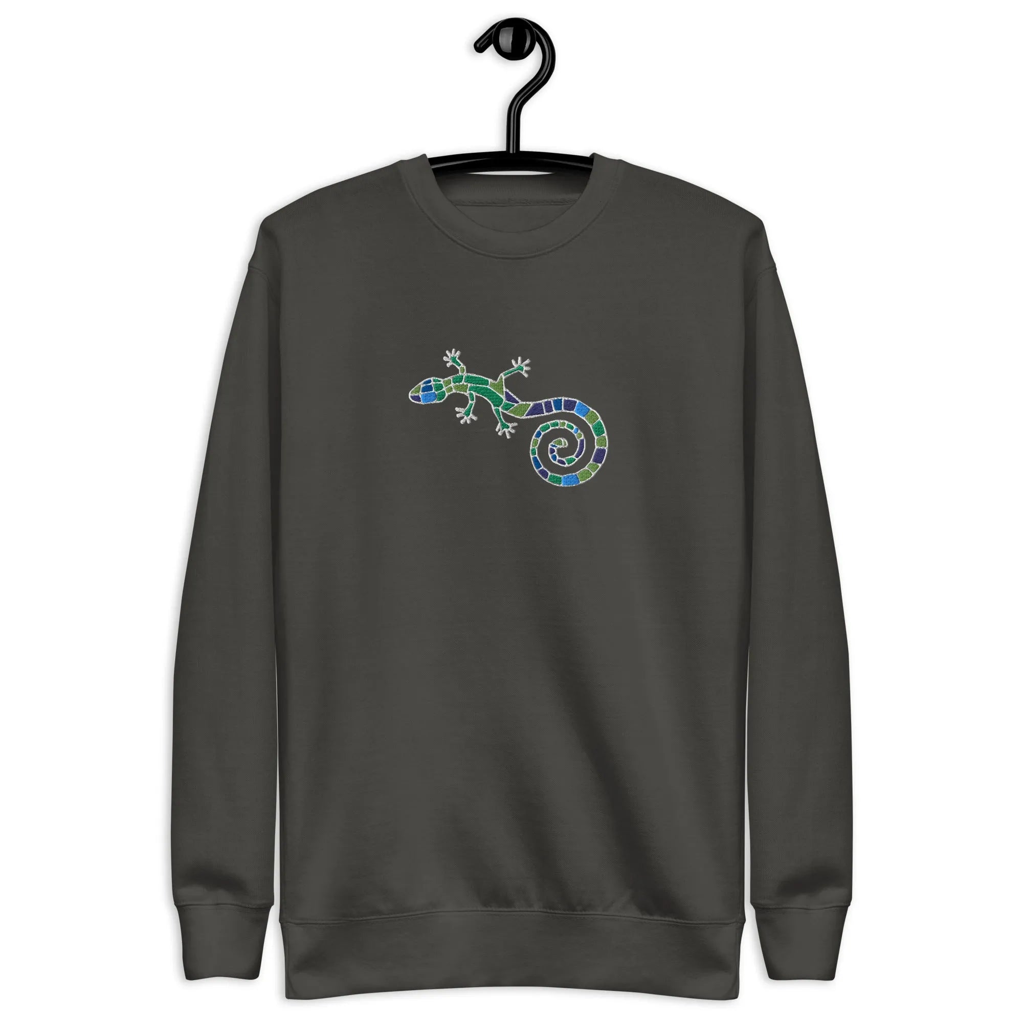 Spanish Mosaic Lizard Embroidered Sweatshirt - The Global Wanderer
