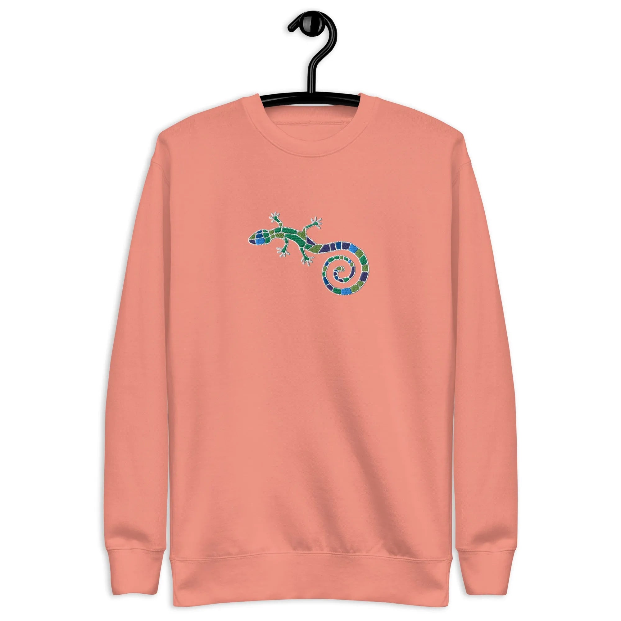 Spanish Mosaic Lizard Embroidered Sweatshirt - The Global Wanderer
