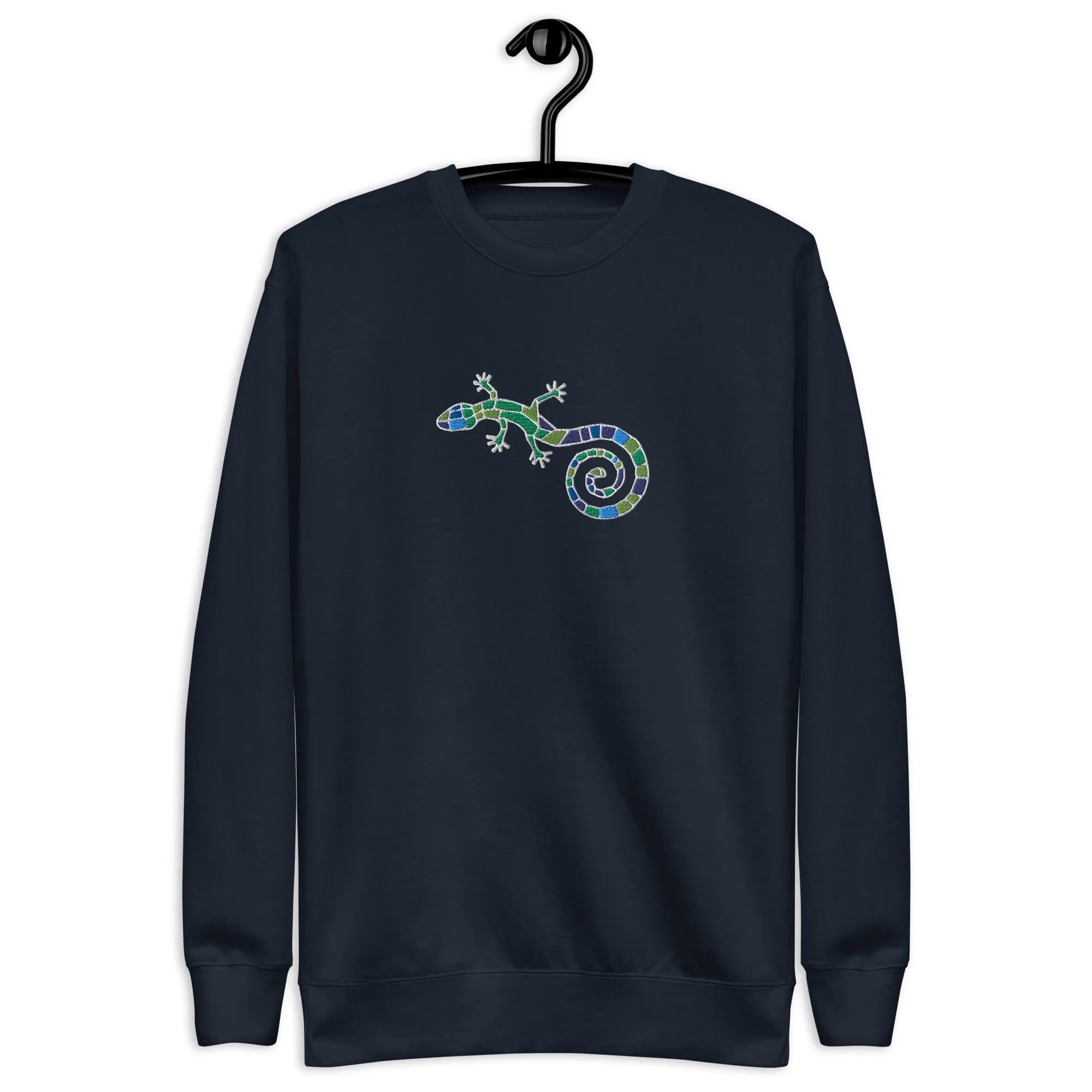 Spanish Mosaic Lizard Embroidered Sweatshirt - The Global Wanderer