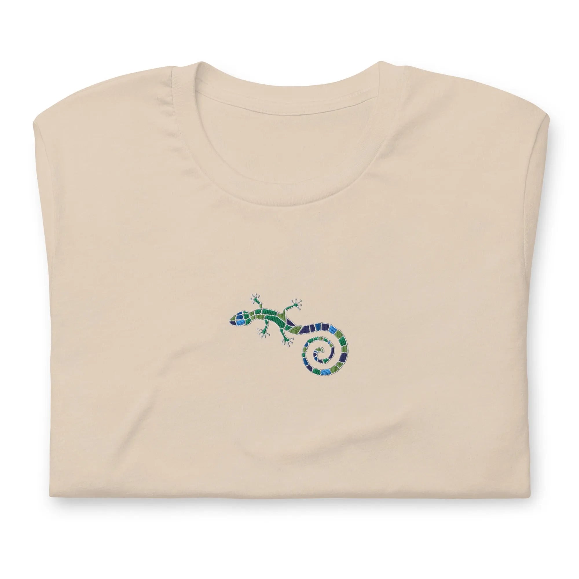 Spanish Mosaic Lizard Embroidered T-Shirt - The Global Wanderer