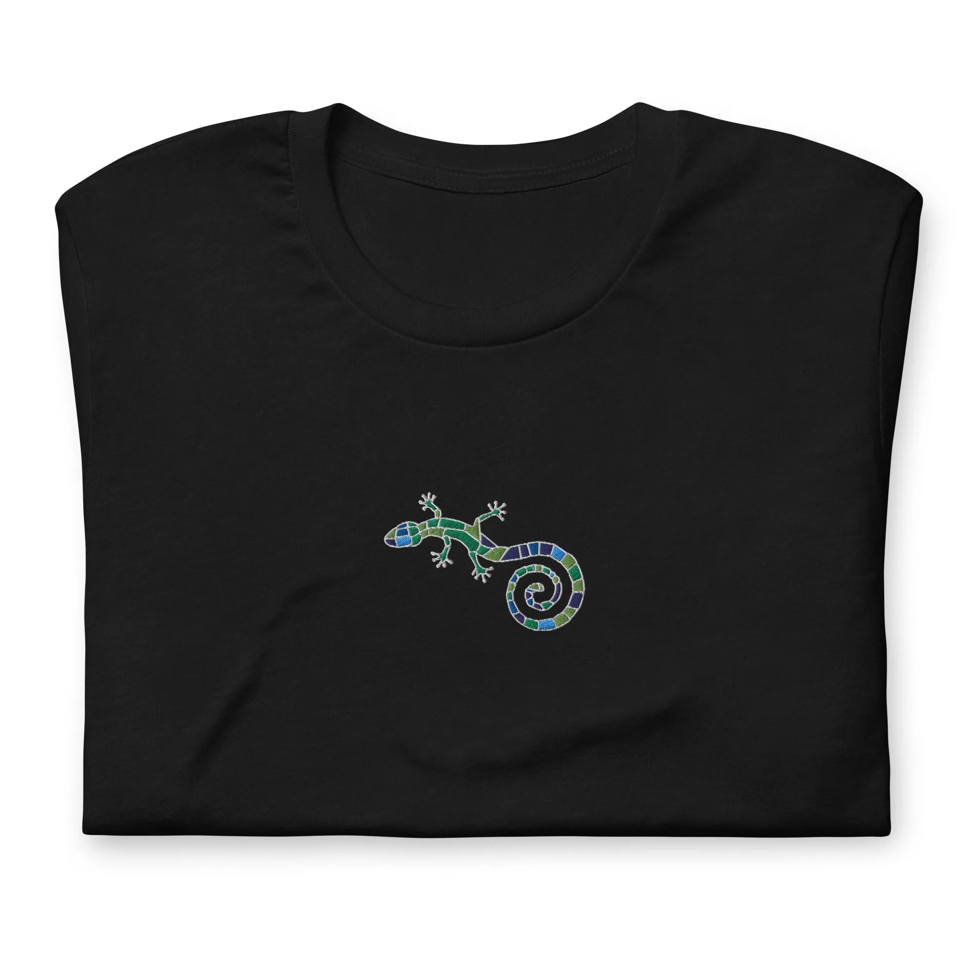 Spanish Mosaic Lizard Embroidered T-Shirt - The Global Wanderer