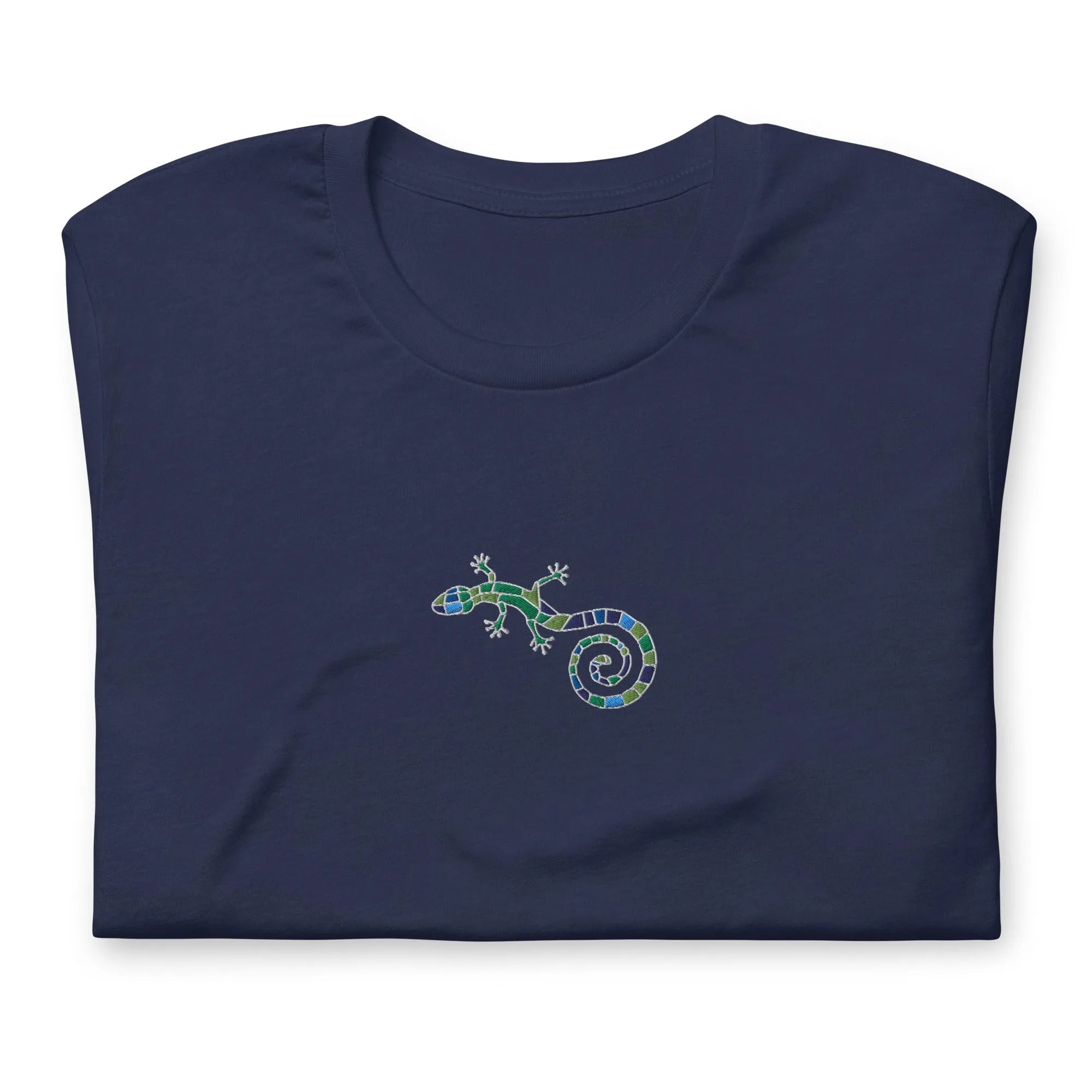Spanish Mosaic Lizard Embroidered T-Shirt - The Global Wanderer