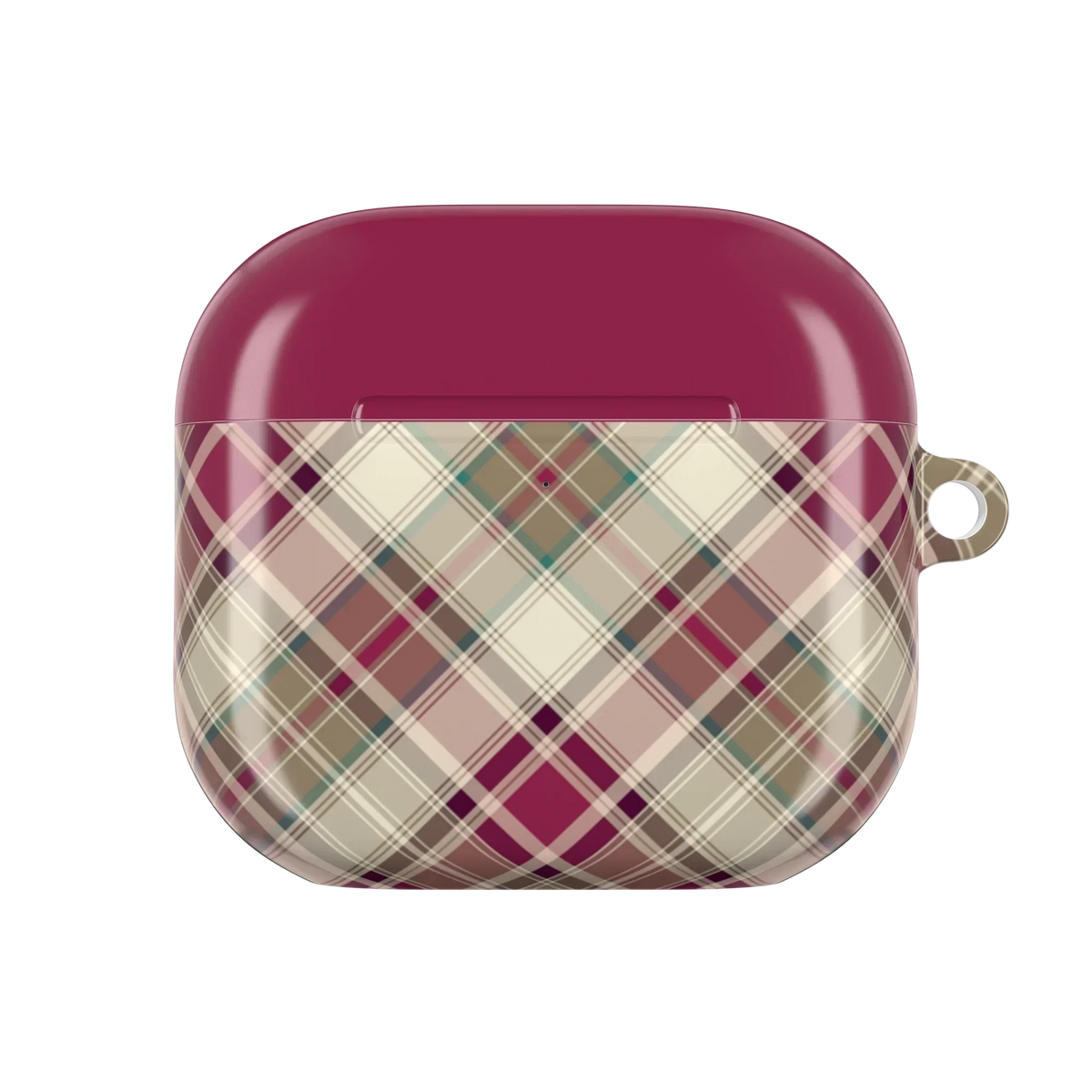 Stirling Berry Plaid AirPods 4 Case - The Global Wanderer
