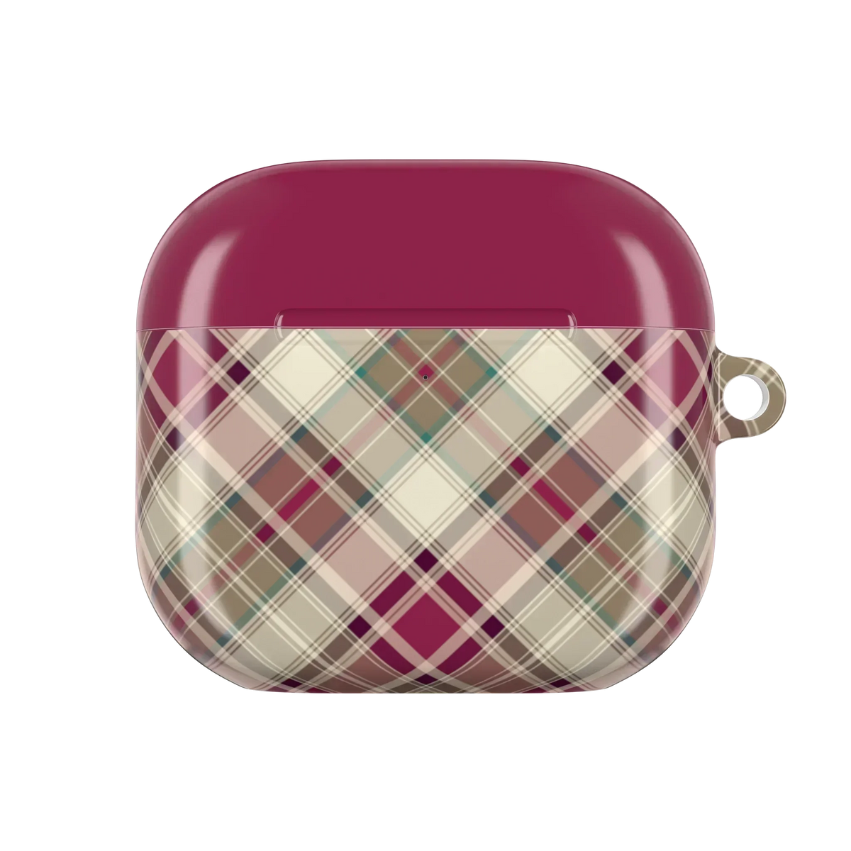 Stirling Berry Plaid AirPods 4 Case - The Global Wanderer