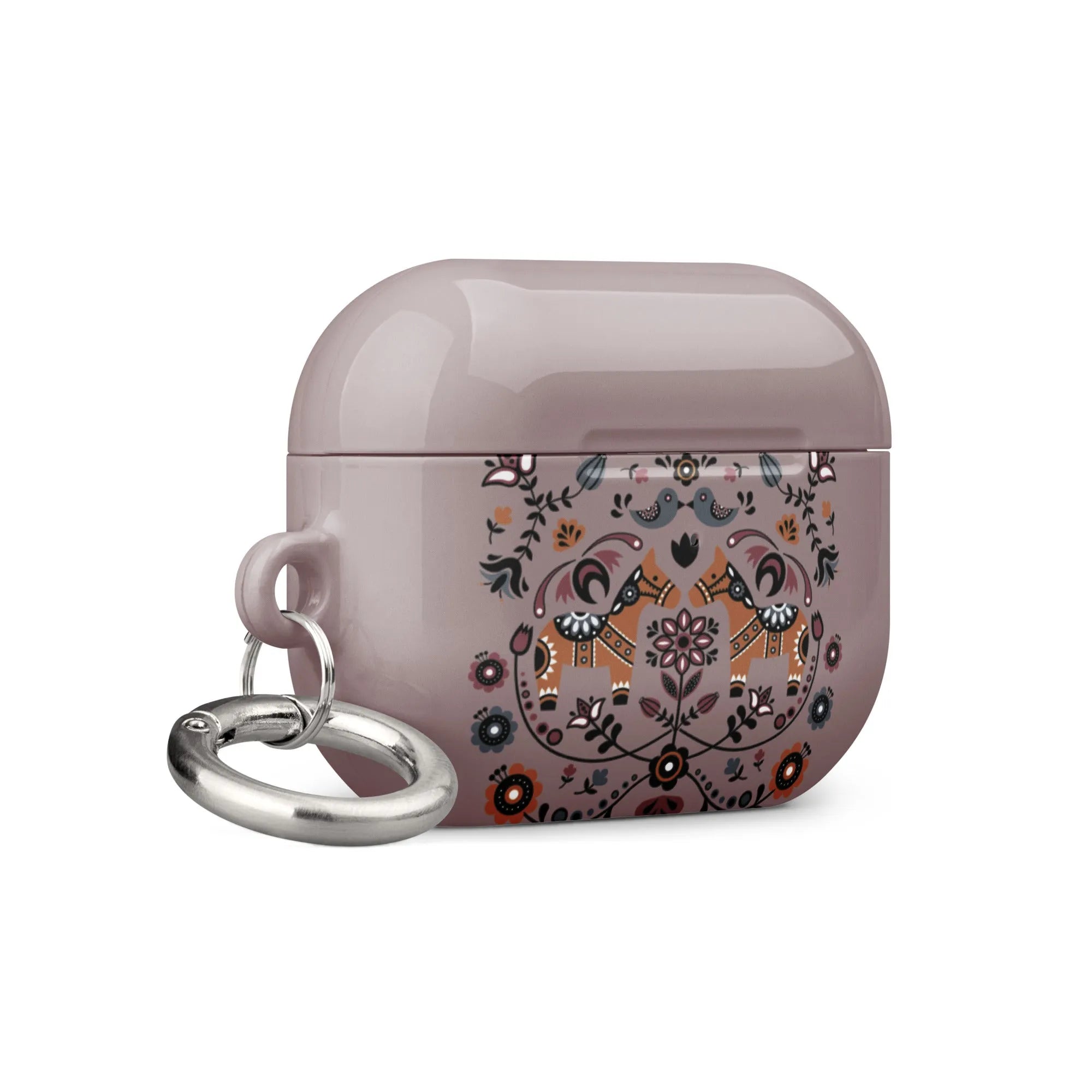 Swedish Dala Horse AirPod Pro 2 Case - Brown - The Global Wanderer