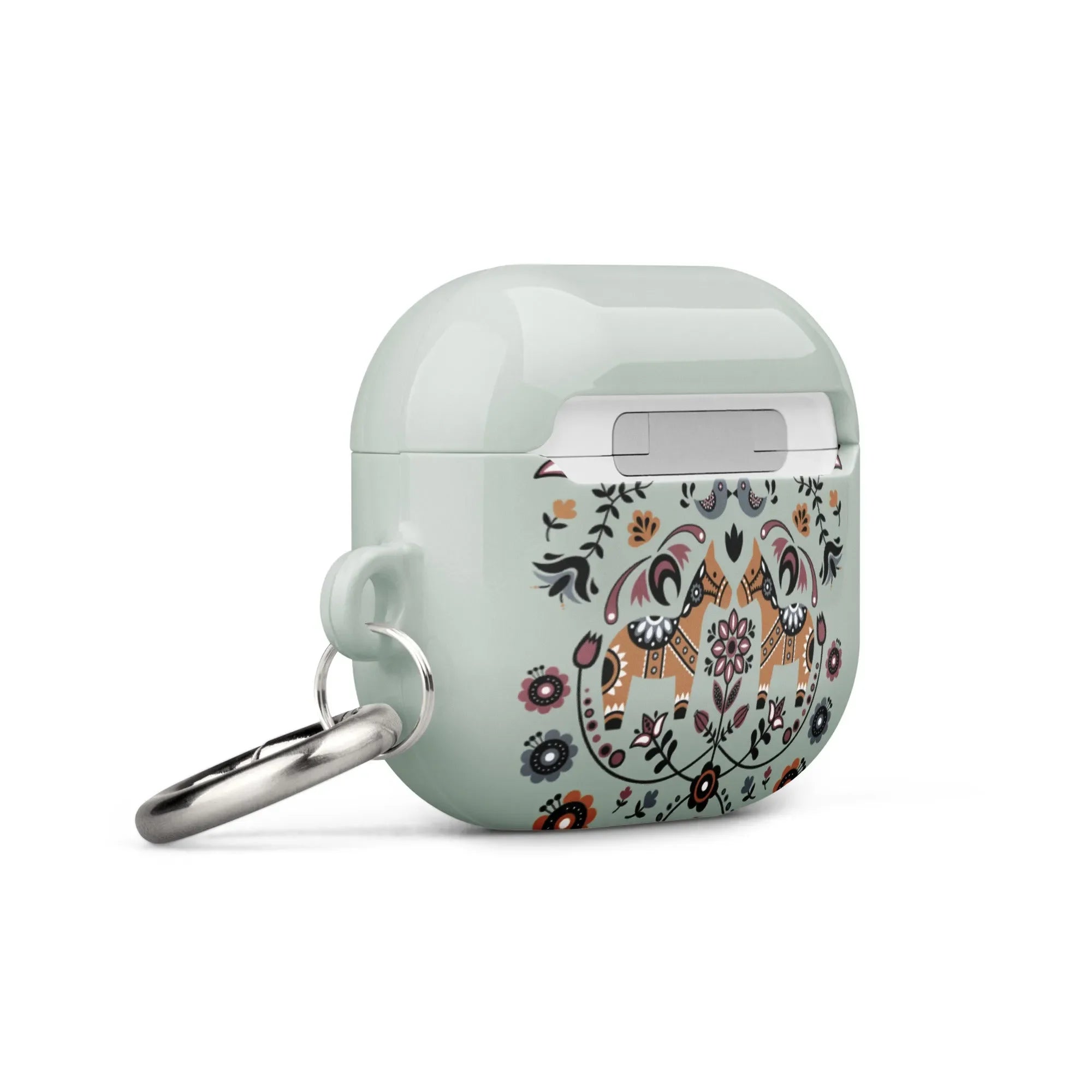 Swedish Dala Horse AirPod 3 Case - Green - The Global Wanderer
