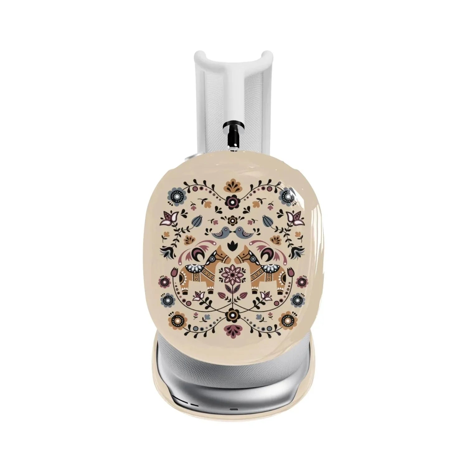 Swedish Dala Horse AirPods Max Case - Beige - The Global Wanderer