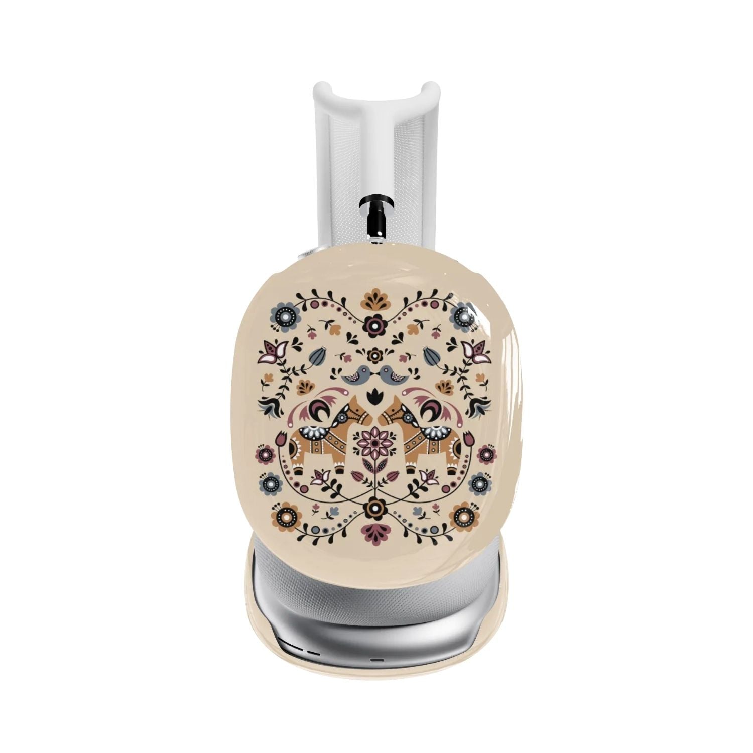 Swedish Dala Horse AirPods Max Case - Beige - The Global Wanderer