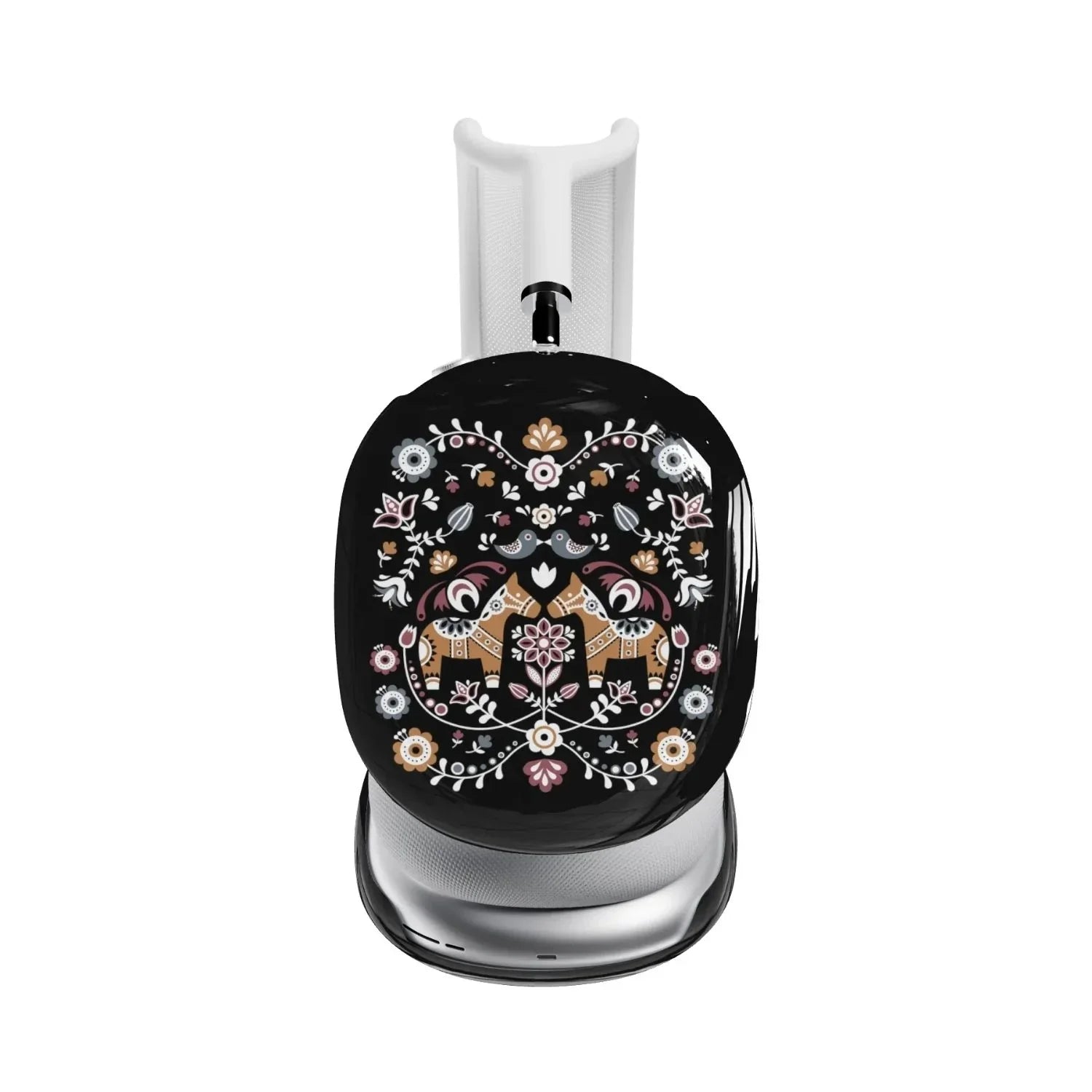 Swedish Dala Horse AirPods Max Case - Black - The Global Wanderer