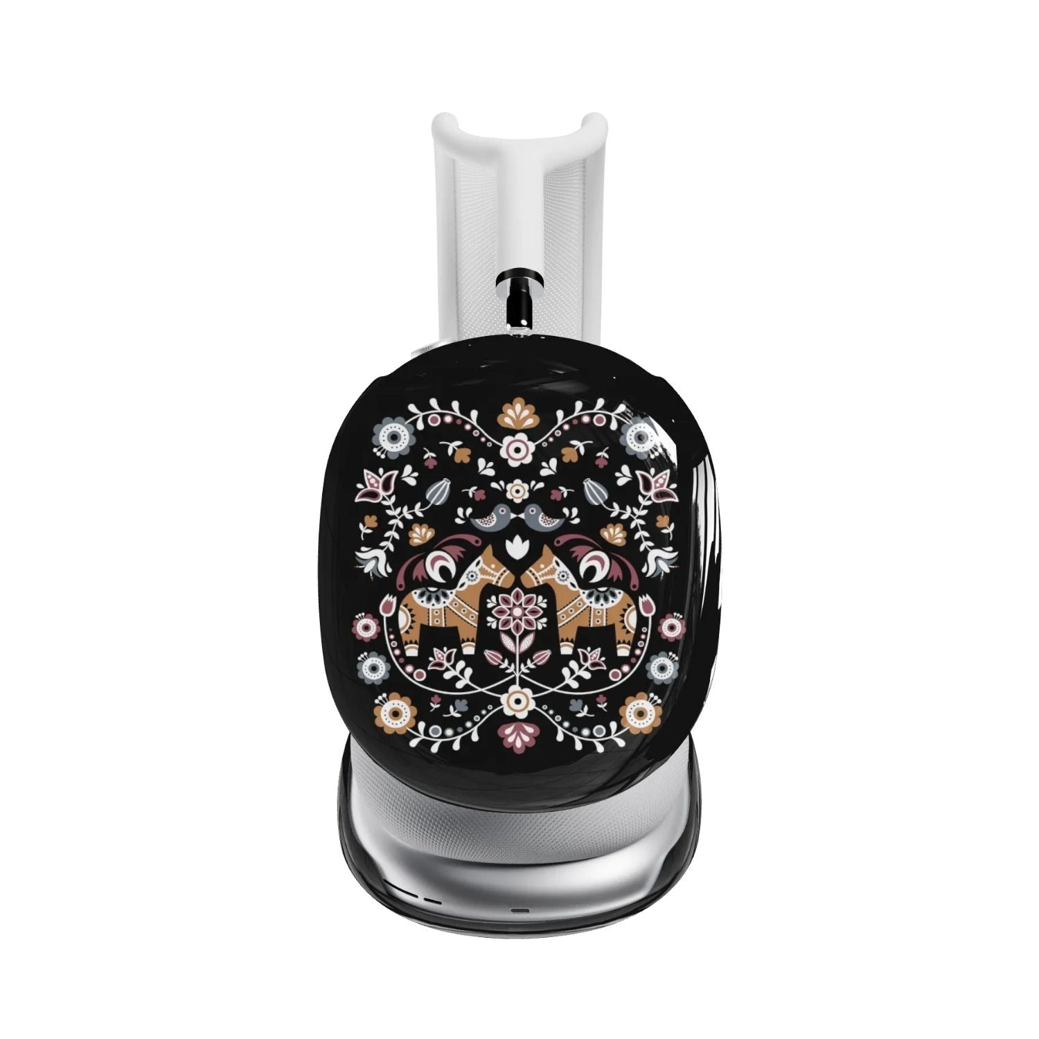 Swedish Dala Horse AirPods Max Case - Black - The Global Wanderer