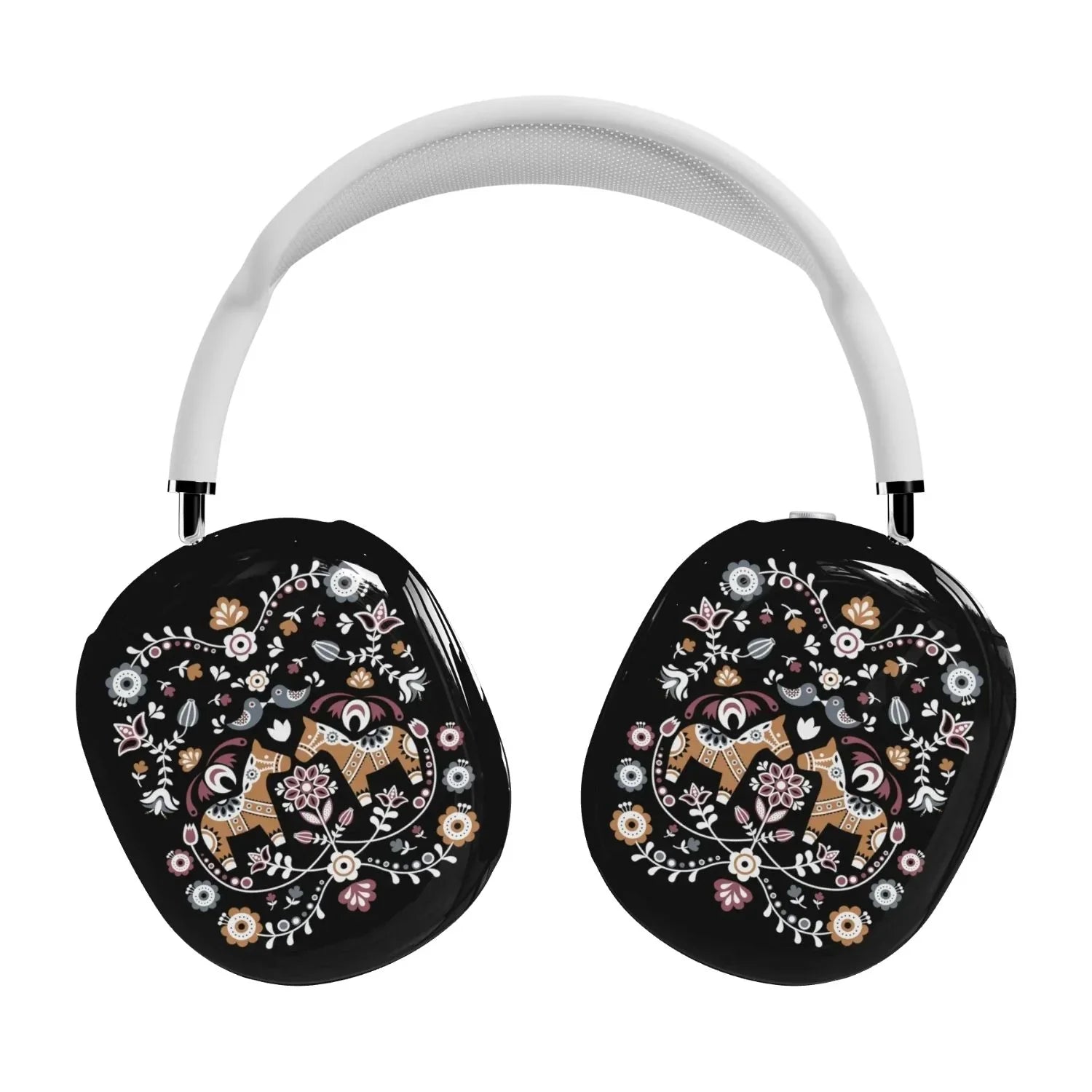 Swedish Dala Horse AirPods Max Case - Black - The Global Wanderer