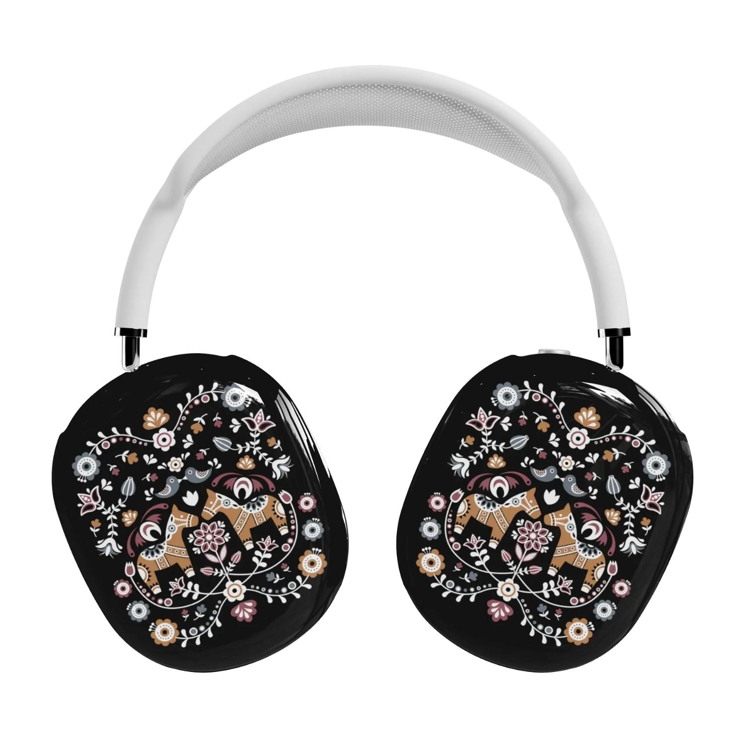 Swedish Dala Horse AirPods Max Case - Black - The Global Wanderer