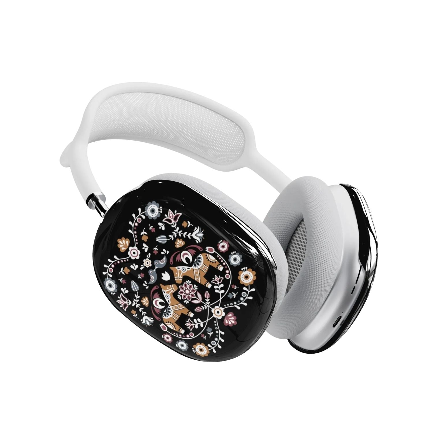 Swedish Dala Horse AirPods Max Case - Black - The Global Wanderer