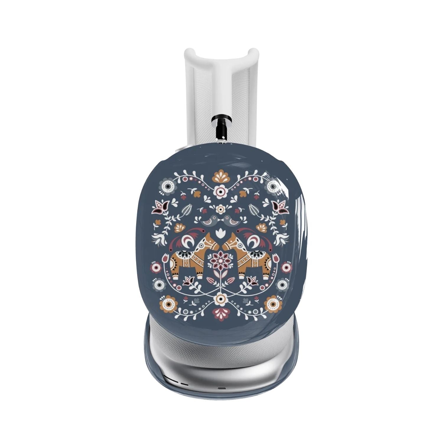 Swedish Dala Horse AirPods Max Case - Blue - The Global Wanderer