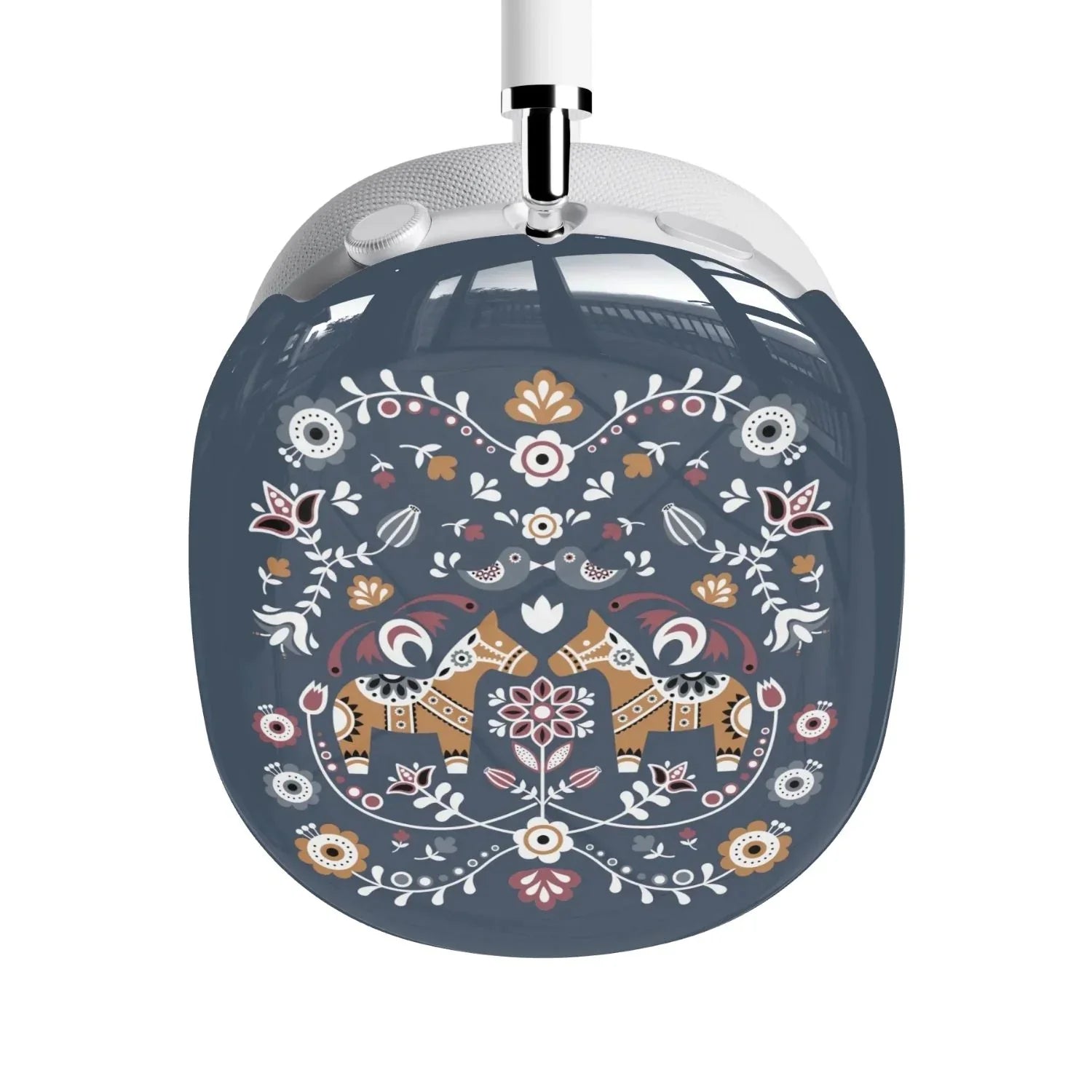 Swedish Dala Horse AirPods Max Case - Blue - The Global Wanderer