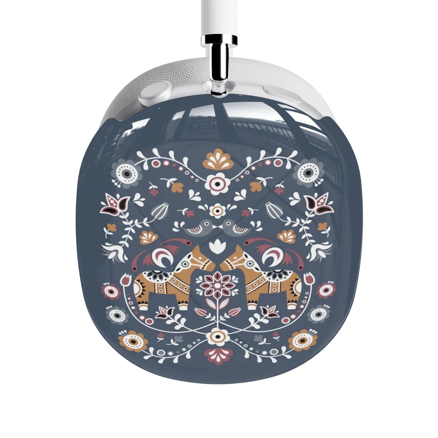Swedish Dala Horse AirPods Max Case - Blue - The Global Wanderer