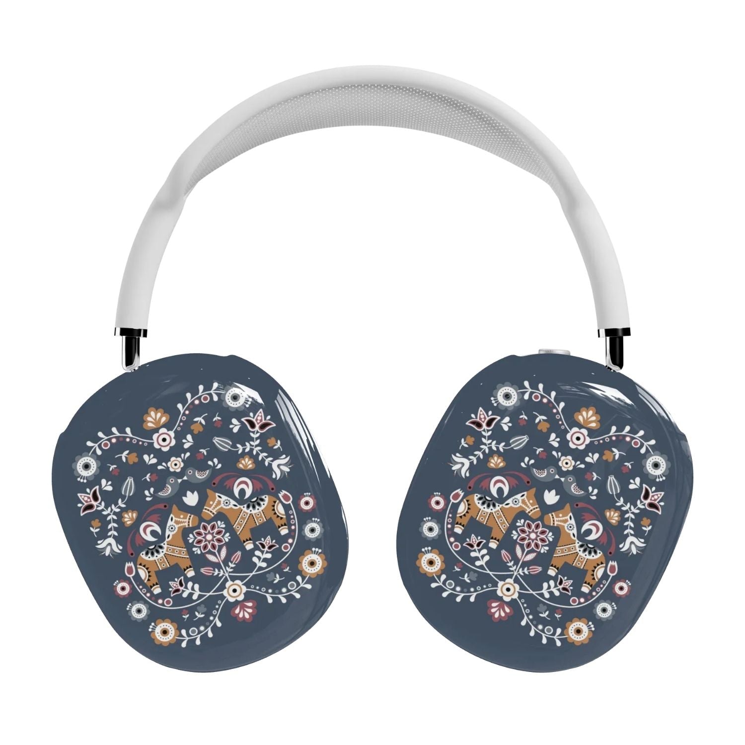 Swedish Dala Horse AirPods Max Case - Blue - The Global Wanderer
