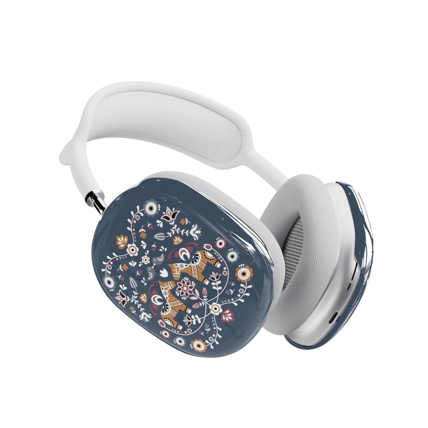 Swedish Dala Horse AirPods Max Case - Blue - The Global Wanderer