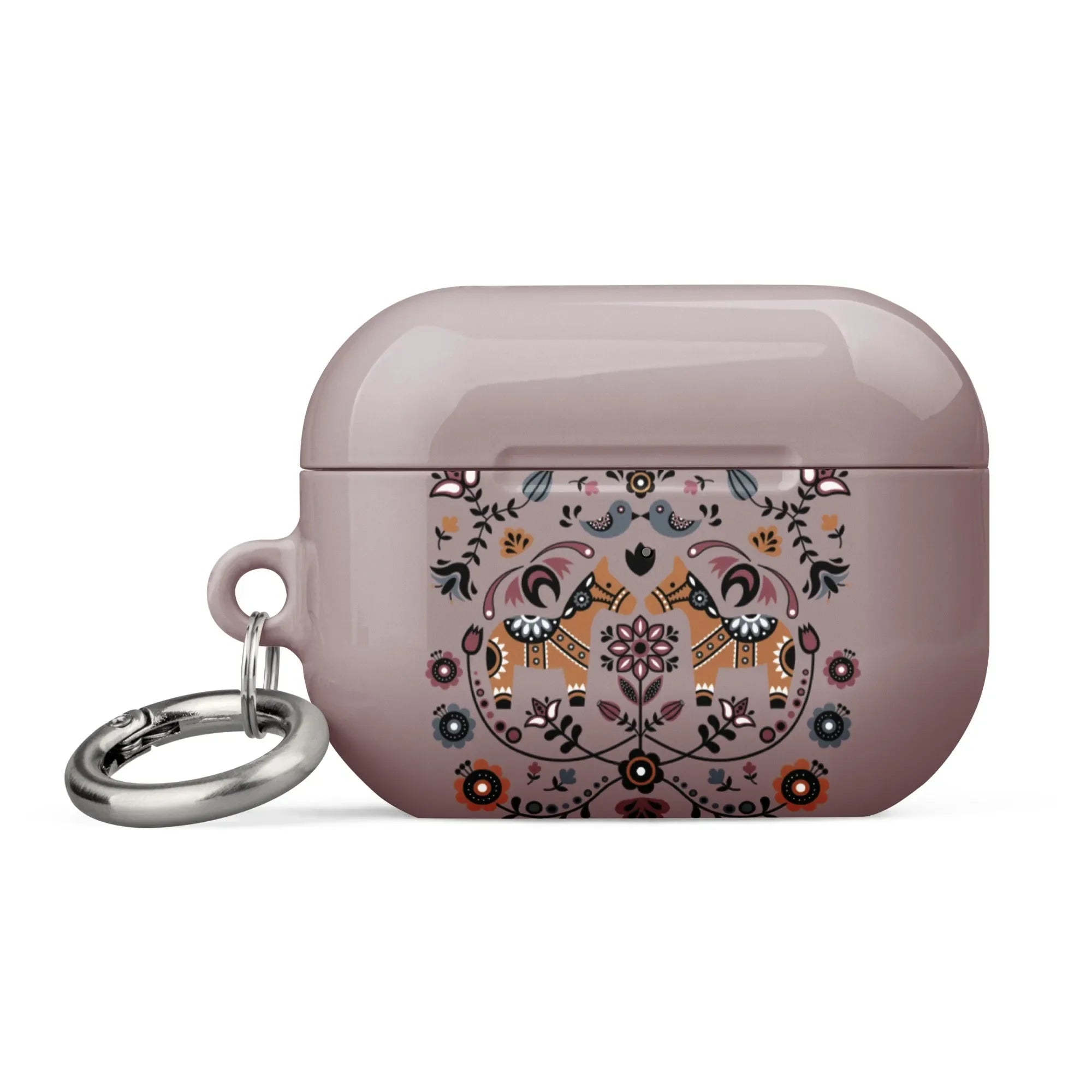 Swedish Dala Horse AirPod Pro 2 Case - Brown - The Global Wanderer