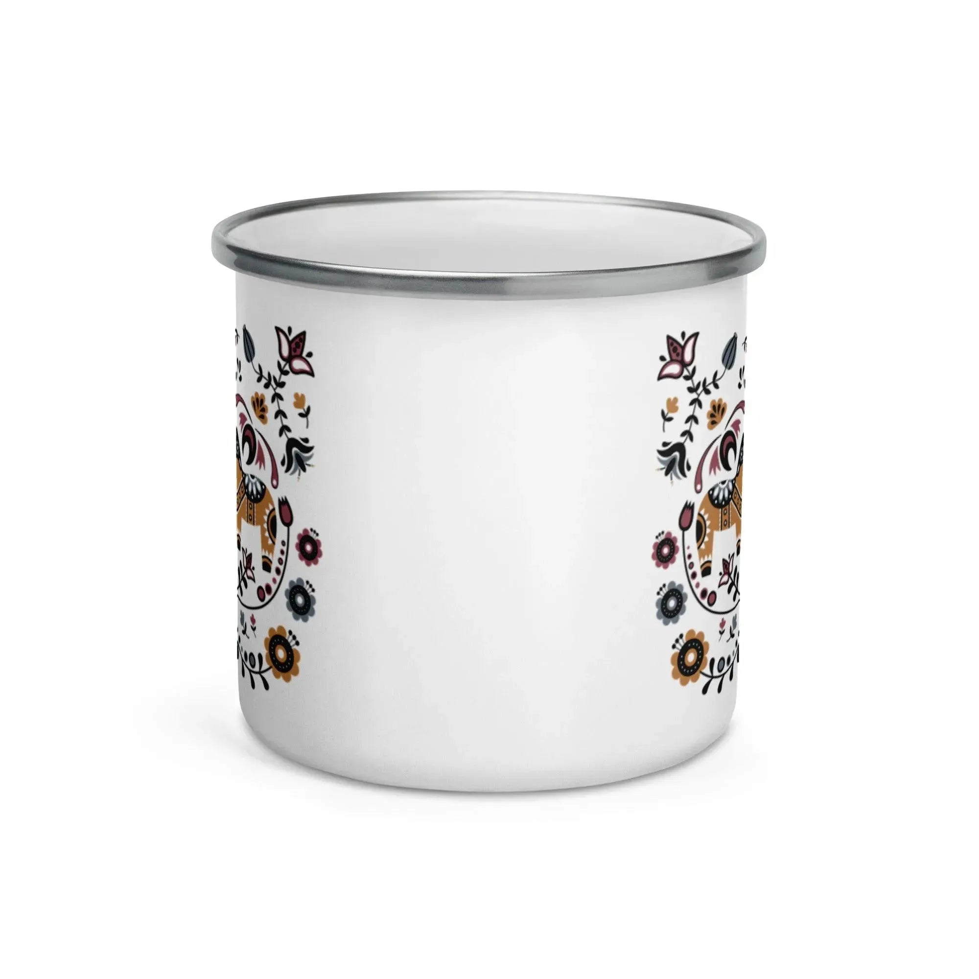 Swedish Dala Horse Camp Mug - The Global Wanderer