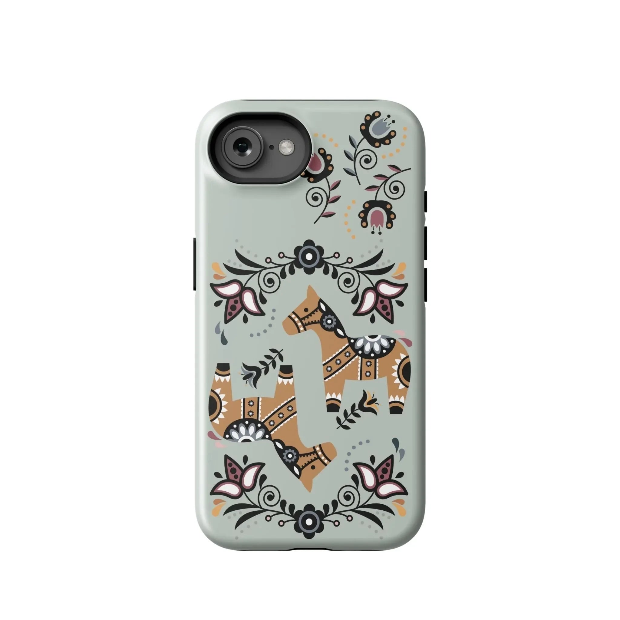Swedish Dala Horse Tough iPhone® Case - The Global Wanderer